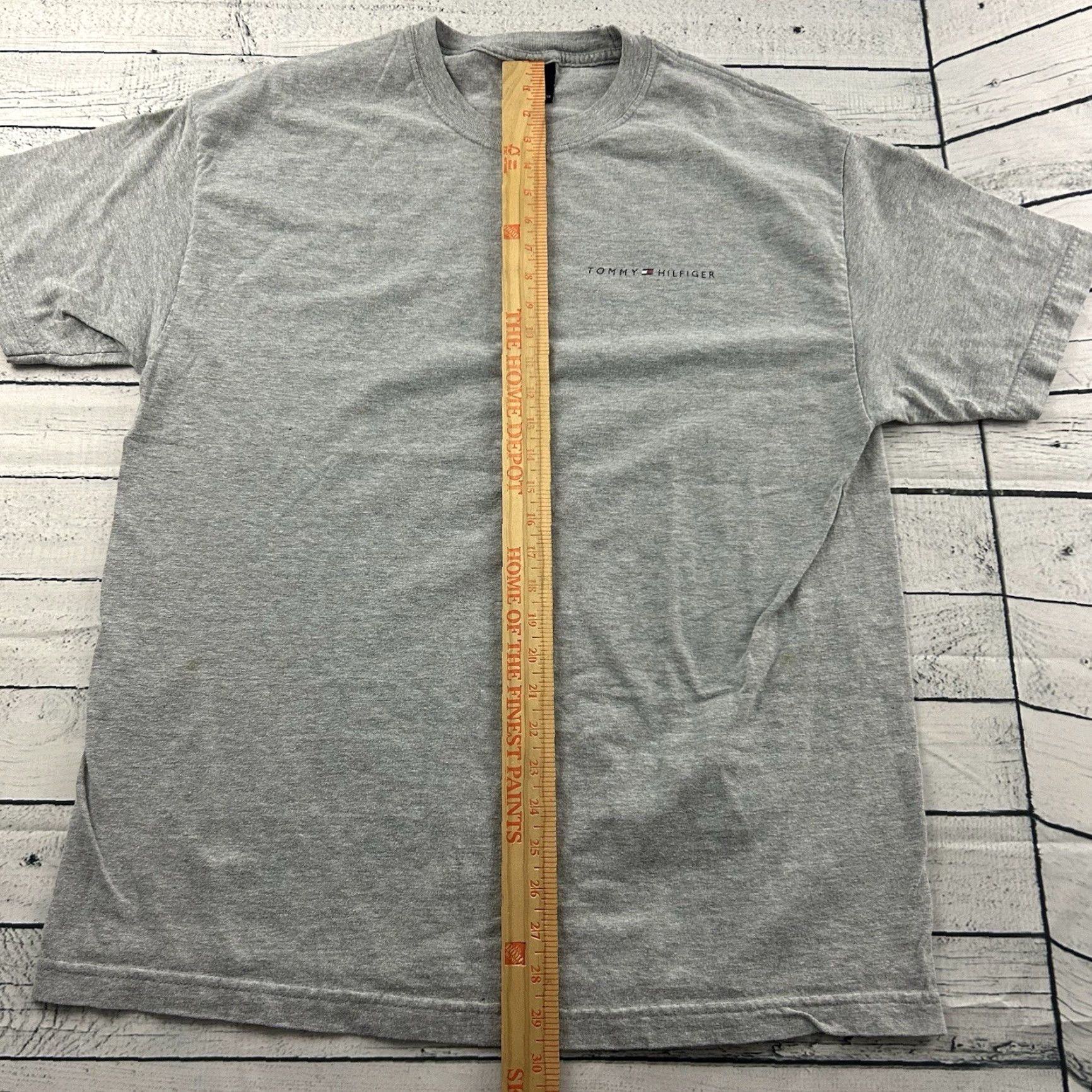 Tommy Hilfiger VINTAGE Tommy Hilfiger Short Sleeve T Shirt Men's XL Gray Size US XL / EU 56 / 4 - 5 Thumbnail