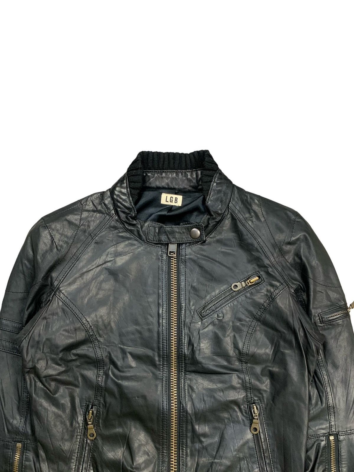 2000s L.G.B - Cyber Riders Leather Jacket