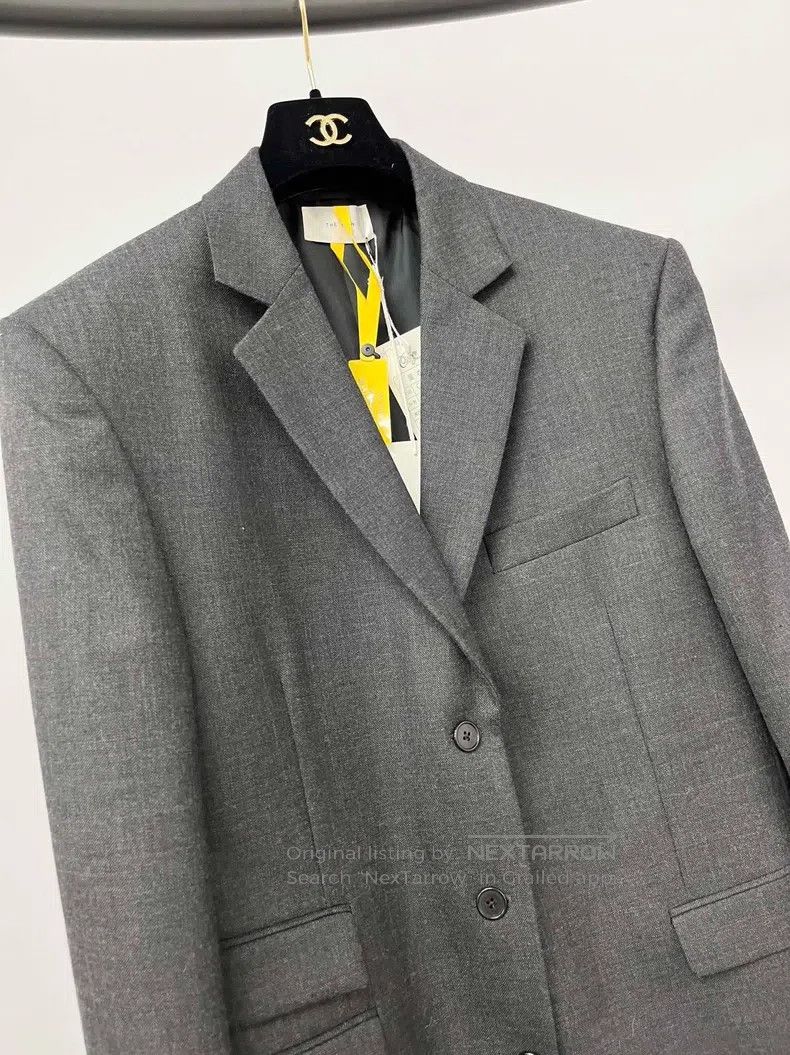 The Row The Row size S Grey wool blazer Size 34S - 3 Thumbnail