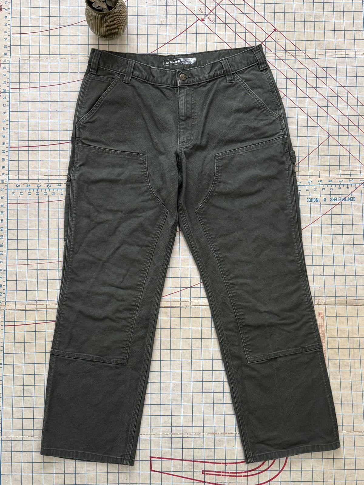 Carhartt Double Knee Jeans B07 DNM 40x28 Logger Carpenter