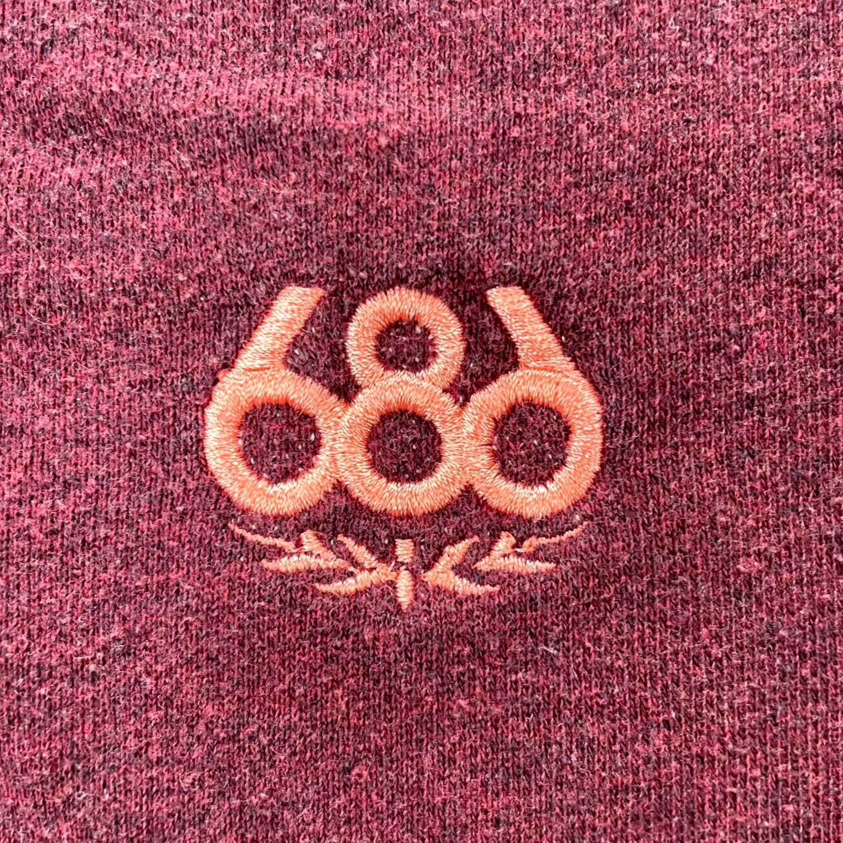 686 686 Hoodie Regular L Red Logo Knit Cotton Pockets Zip Full Zip Mens Size US L / EU 52-54 / 3 - 2 Thumbnail