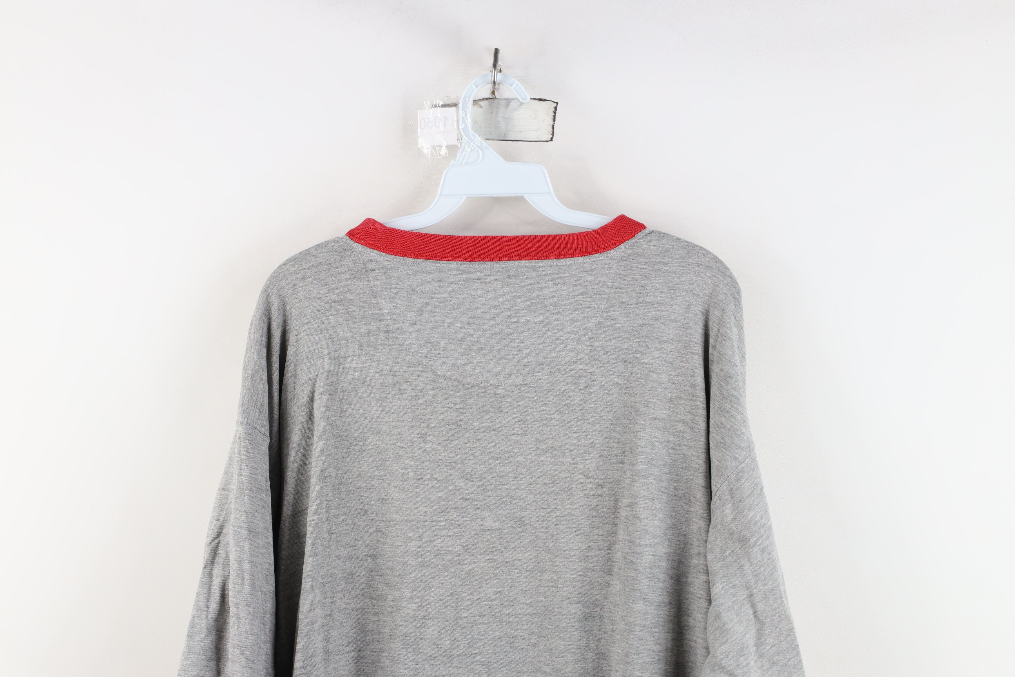 Vintage Vintage 90s Y2K Ohio State University Ringer T-Shirt Gray Size US XL / EU 56 / 4 - 13 Thumbnail