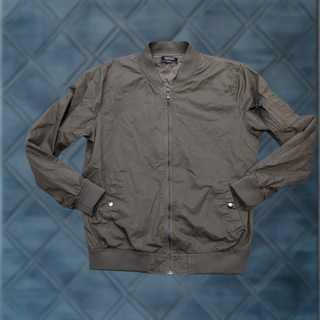 Buffalo David Bitton Buffalo David Bitton Jacket Mens L Green Bomber Lightweight Casual Regular Size L Size US L / EU 52-54 / 3 - 1 Thumbnail