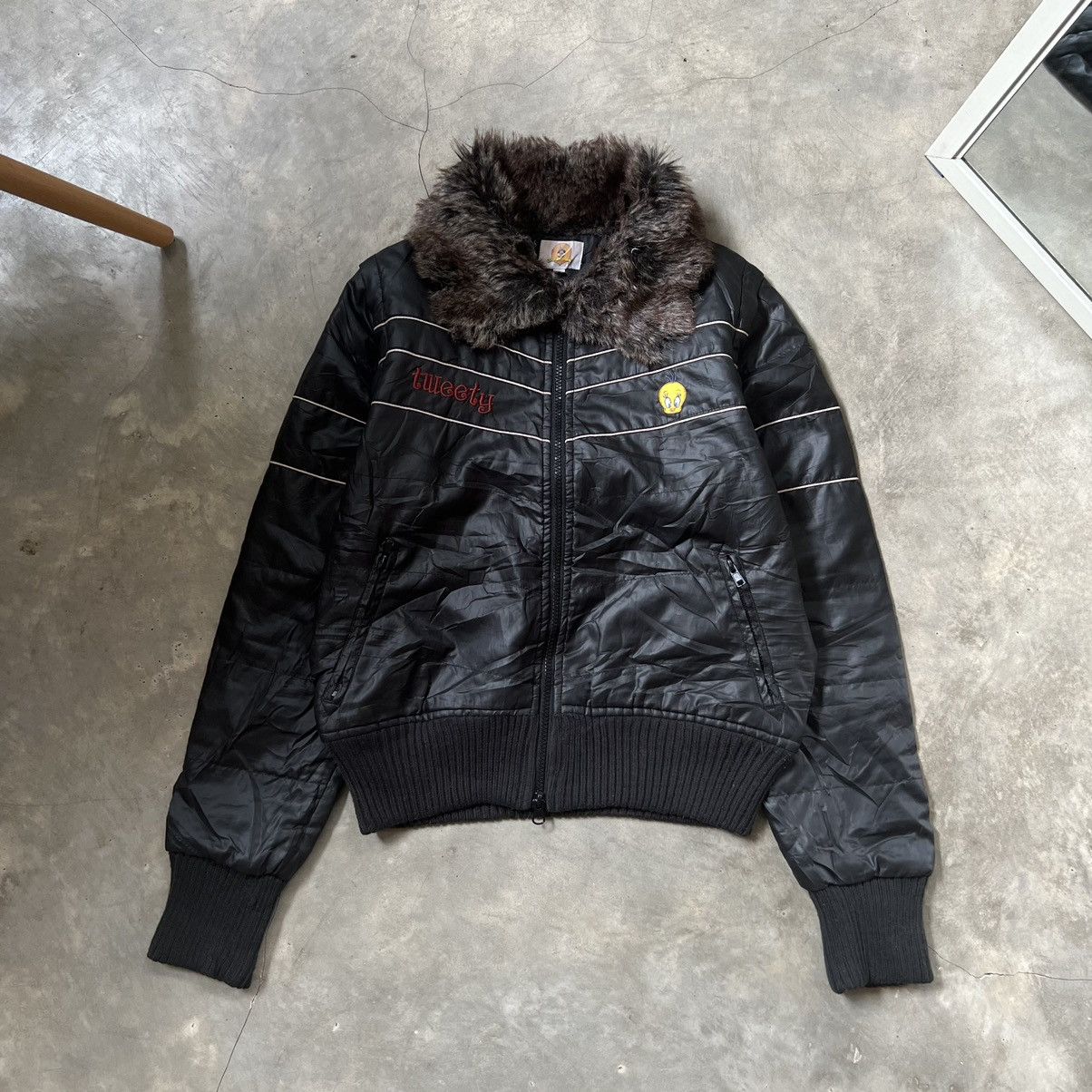 Cartoon Network 2000s Tweety by Looney Tune Fur Neck Multifunction Jacket Size M / US 6-8 / IT 42-44 - 2 Thumbnail