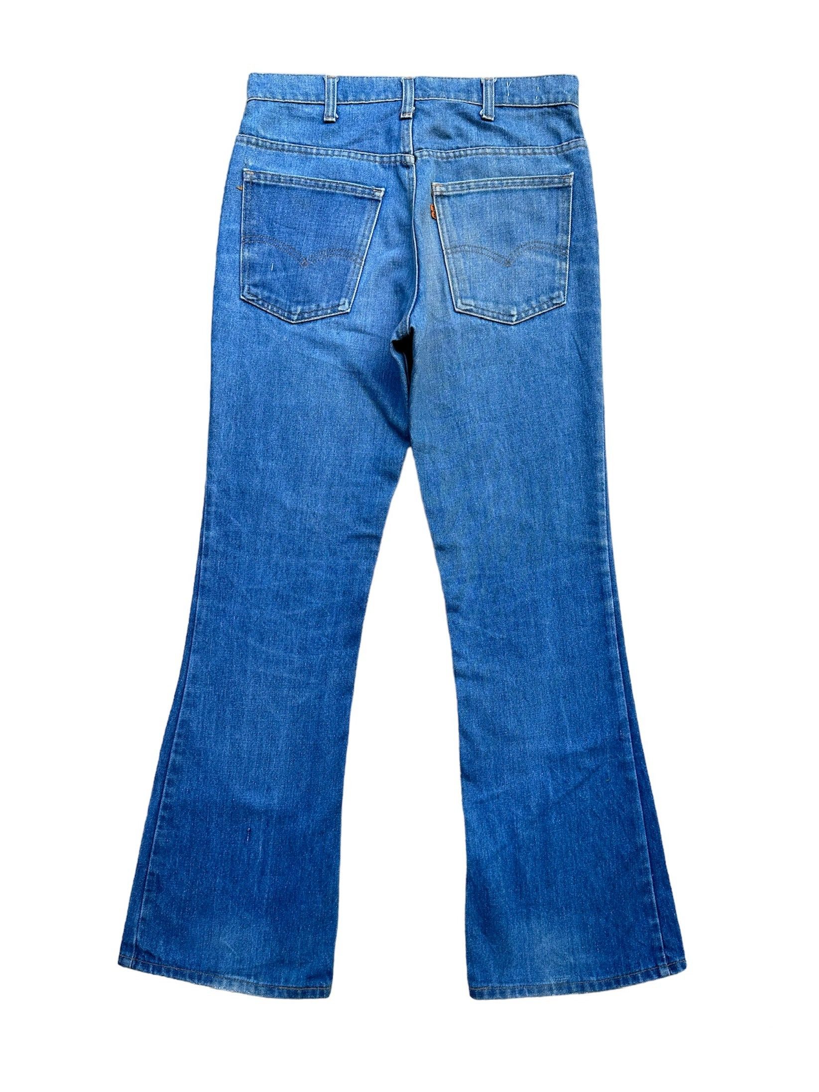 Levi's Rare!! 70s 646 Orange Tab Talon 42 Flare Bell Bottom Jeans Size US 32 / EU 48 - 2 Thumbnail