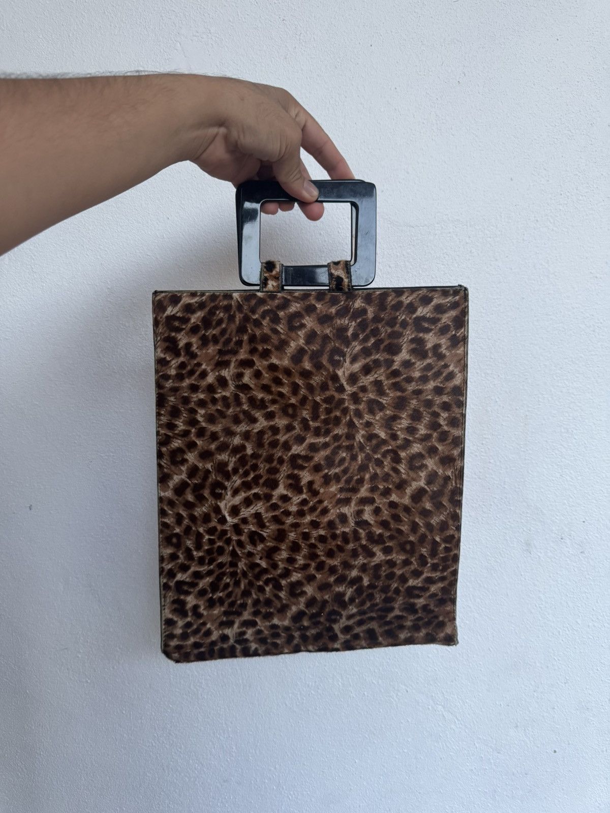 Yves Saint Laurent VINTAGE YVES SAINT LAURENT LEOPARD PRINT PONY HAIR TOTE BAG Size ONE SIZE - 2 Thumbnail