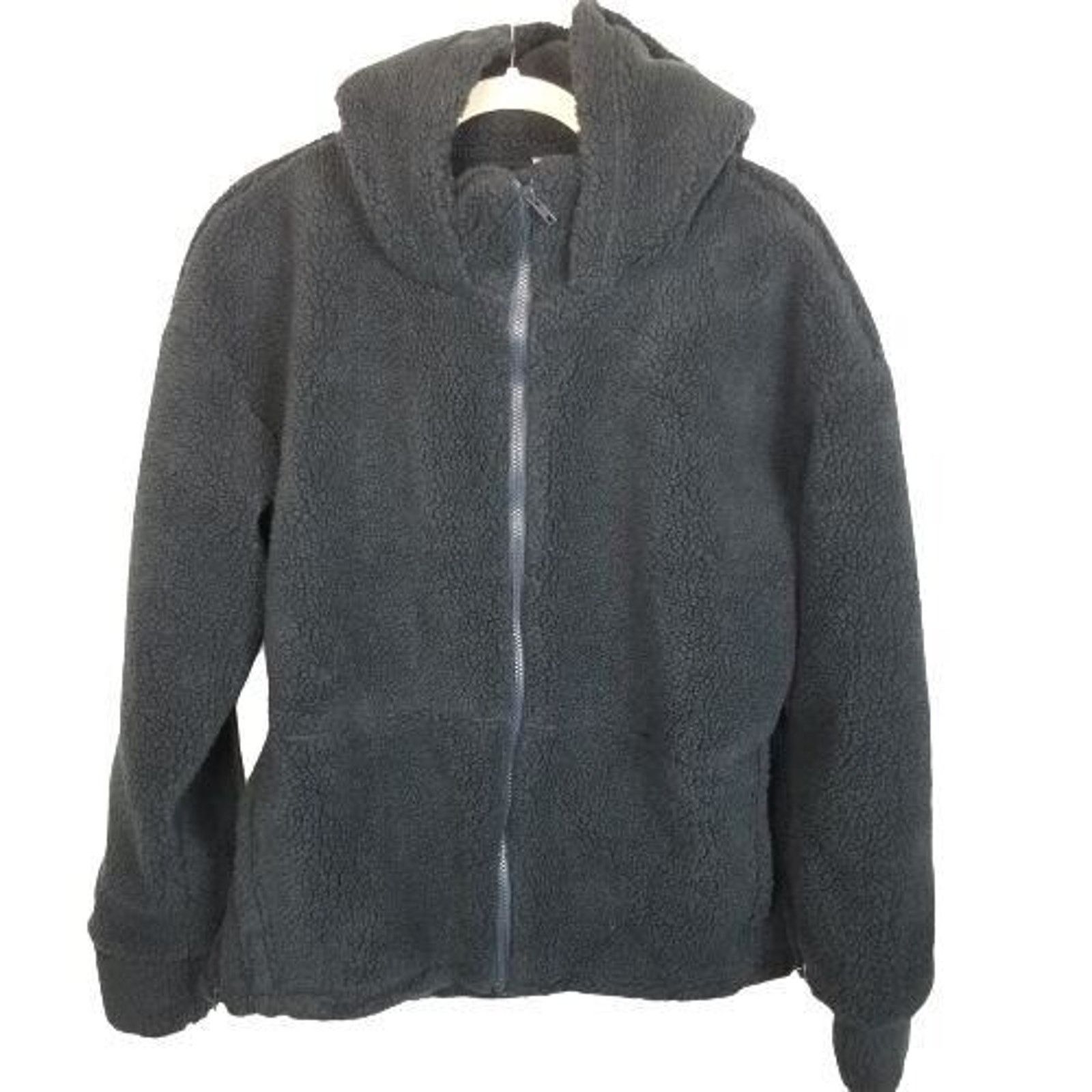Fabletics Fabletics Womens Lotta Teddy Jacket Size S Full Zip Hooded Size S / US 4 / IT 40 - 1 Thumbnail