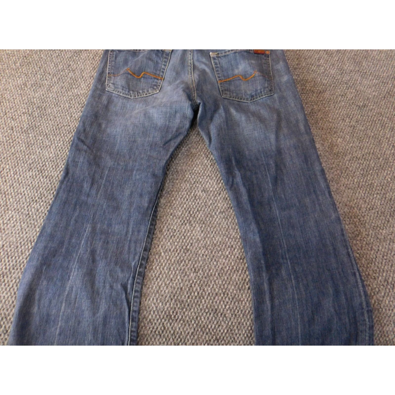 7 For All Mankind 7 For All Mankind Jeans Mens 33x28 Blue Denim Straight Regular Vintage? No (Note: Vintage: No) Size US 33 - 7 Thumbnail