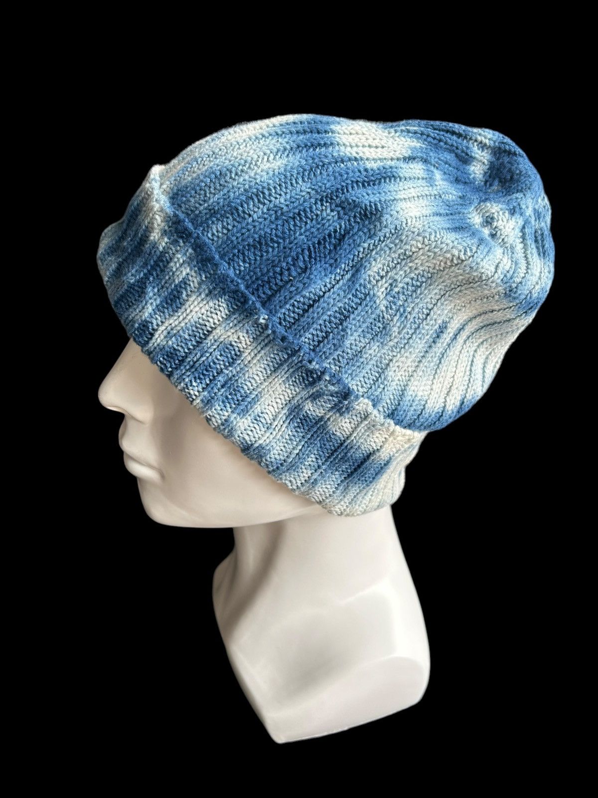 Indigo × Japanese Brand × Kapital Japanese Indigo Design Made in Japan Beanie Hats 🎌 Size ONE SIZE - 2 Thumbnail