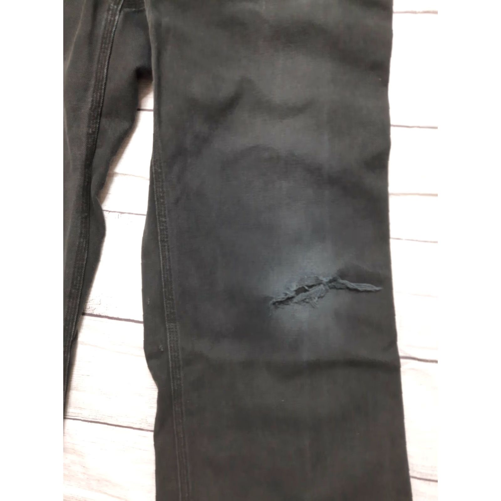 Duluth Trading Company Duluth Trading Co. Jeans Men's Work Jeans 36 x 30 Khaki Black Canvas Pants Multicolor Denim Cotton Regular Straight Canvas Pants Mens Jeans Size US 36 / EU 52 - 4 Thumbnail