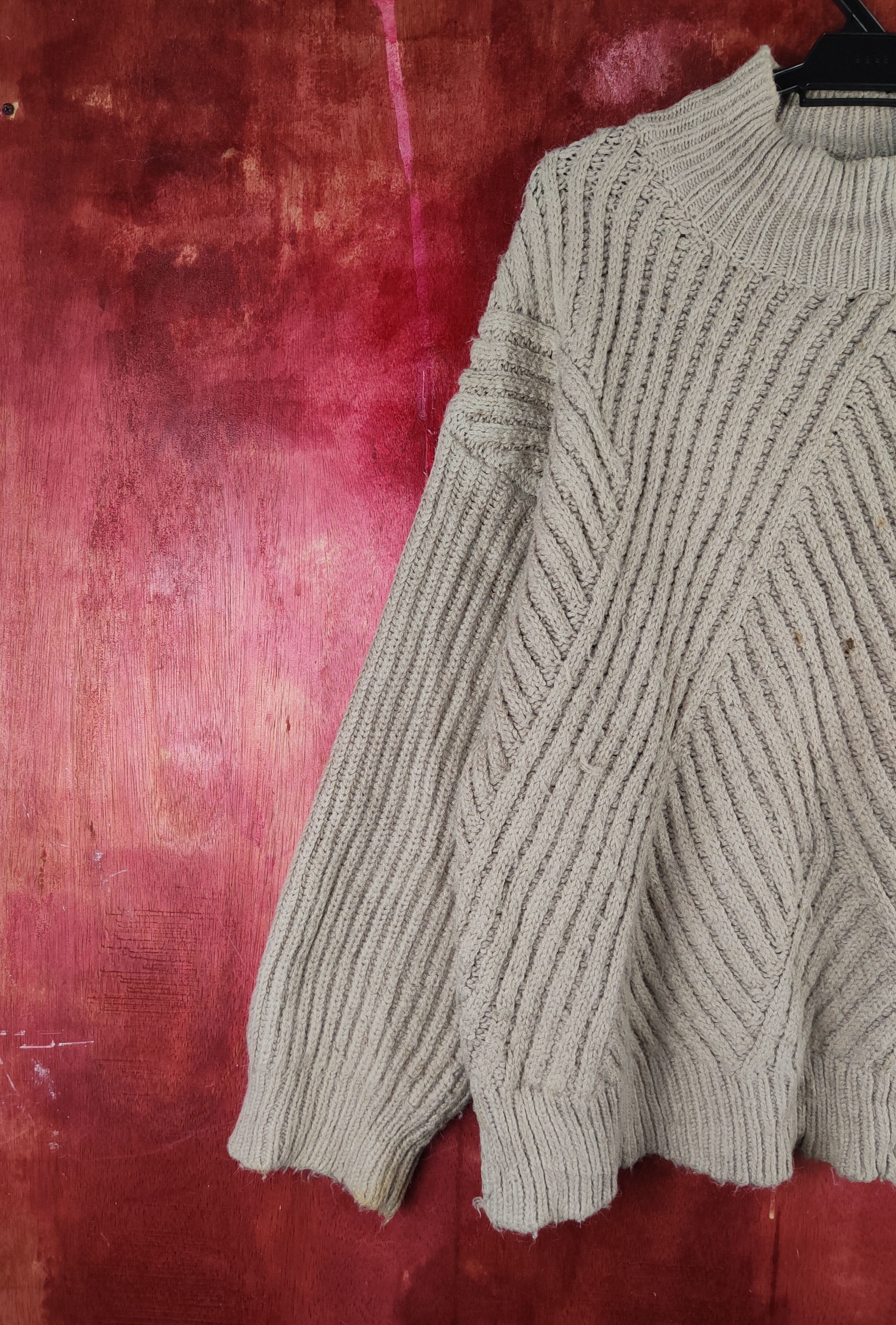 Japanese Brand × Vintage Manjuer Light Brown Knitwear Sweatshirts #S2351 Size US M / EU 48-50 / 2 - 3 Thumbnail