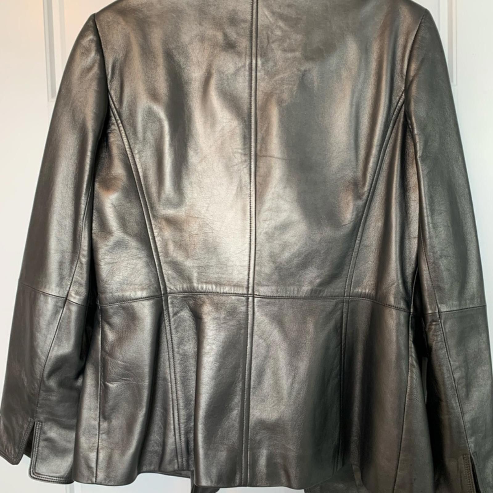 Other Ellen Tracy Metalic Pewter Color Blazer Size XL / US 12-14 / IT 48-50 - 8 Thumbnail