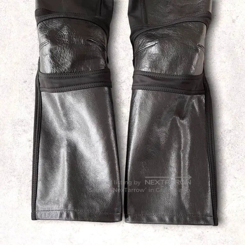 Junya Watanabe Junya Watanabe size S Real leather patchwork pants Size 23" - 4 Thumbnail