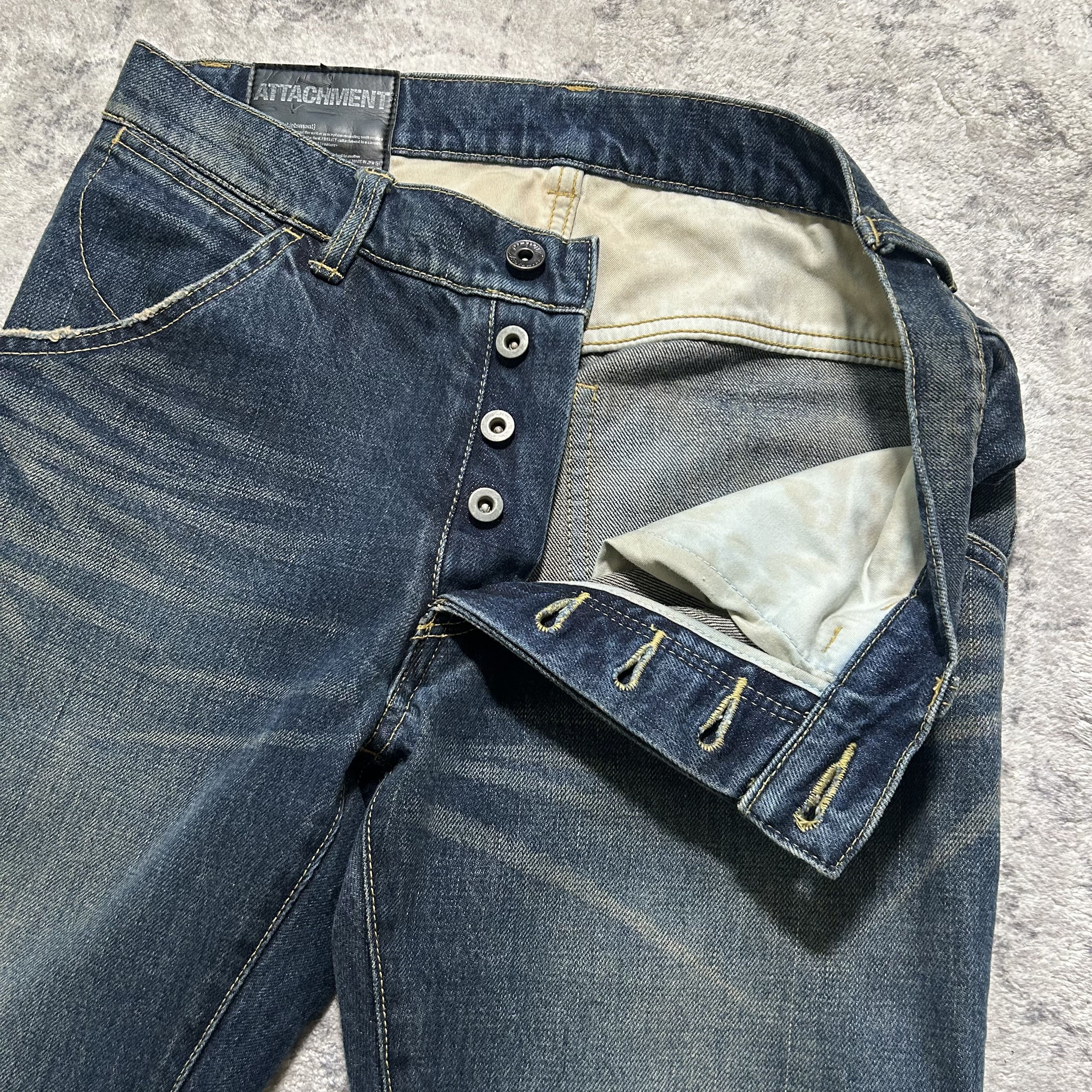 Kazuyuki Kumagai Attachment Kazuyuki Kumagai Attachment J-Cut Bootcut Flared Denim Jeans Size US 30 / EU 46 - 5 Thumbnail