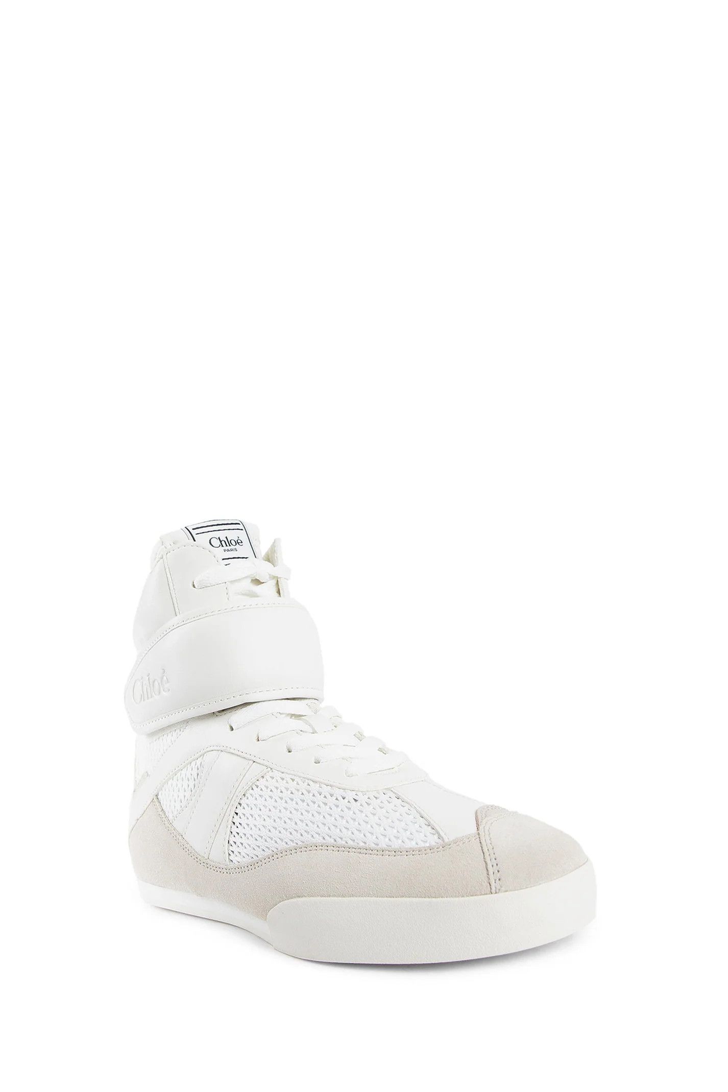 Chloe o1s22i1n0425 Hi-Top Kick Sneakers in White Size US 6 / IT 36 - 2 Thumbnail