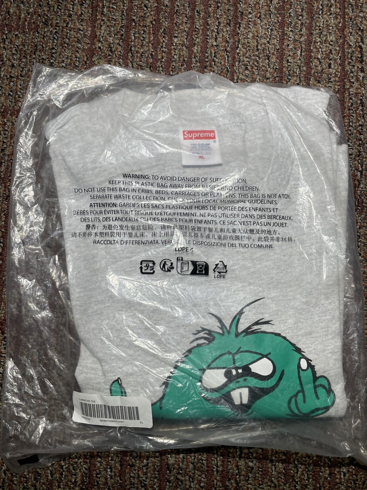 Supreme Supreme Camacho Tee (X-Large) Size US XL / EU 56 / 4 - 2 Thumbnail