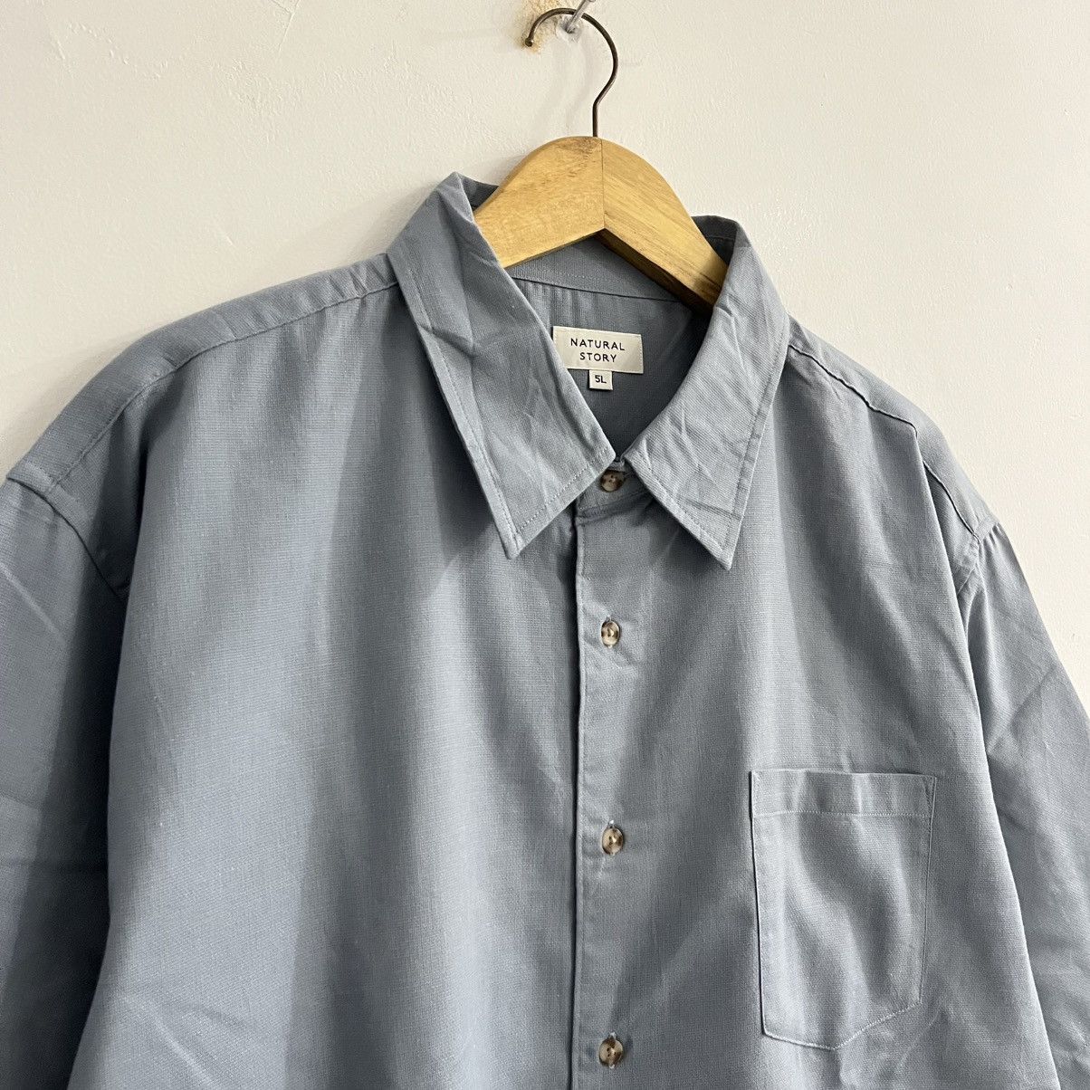 Japanese Brand Natural Story - Bigsize Short Sleeve Button Up Size US XXL / EU 58 / 5 - 3 Thumbnail