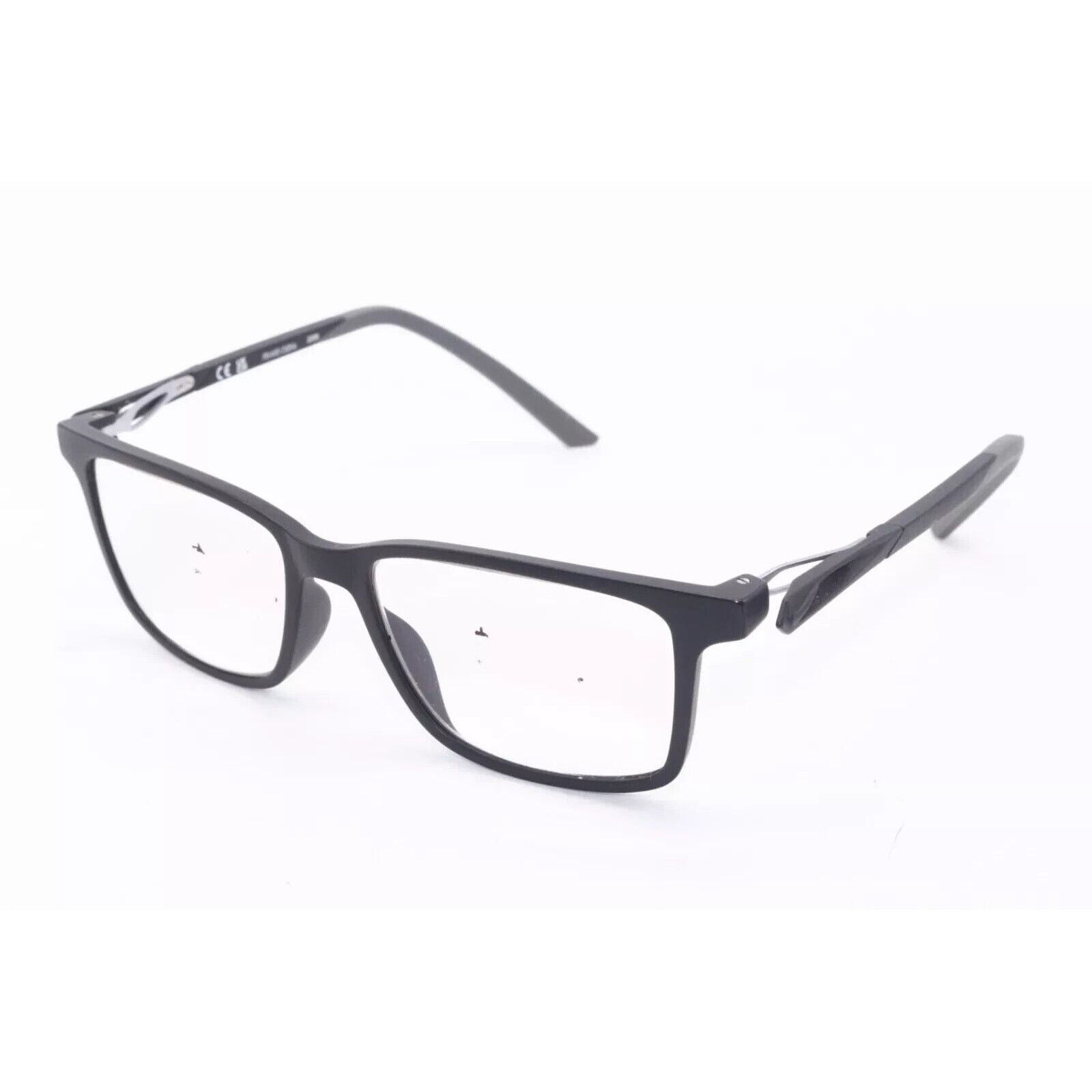 Nike NIKE 7145 001 MATTE BLACK GREY EYEGLASSES FRAMES 53-18 Size ONE SIZE - 4 Thumbnail