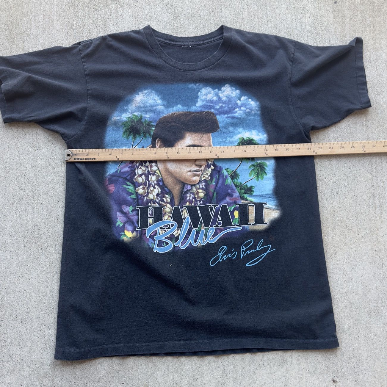 Band Tees × Vintage Vintage Elvis Presley Tee Shirt 90s Single Stitch Hawaii Size US XL / EU 56 / 4 - 4 Thumbnail