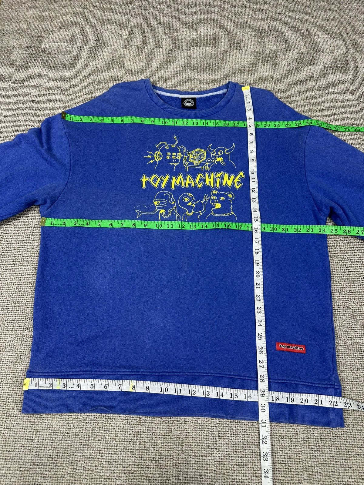 Toy Machine Vintage Skate Toy Machine Crewneck Sweatshirt Z358 Size US XL / EU 56 / 4 - 7 Thumbnail