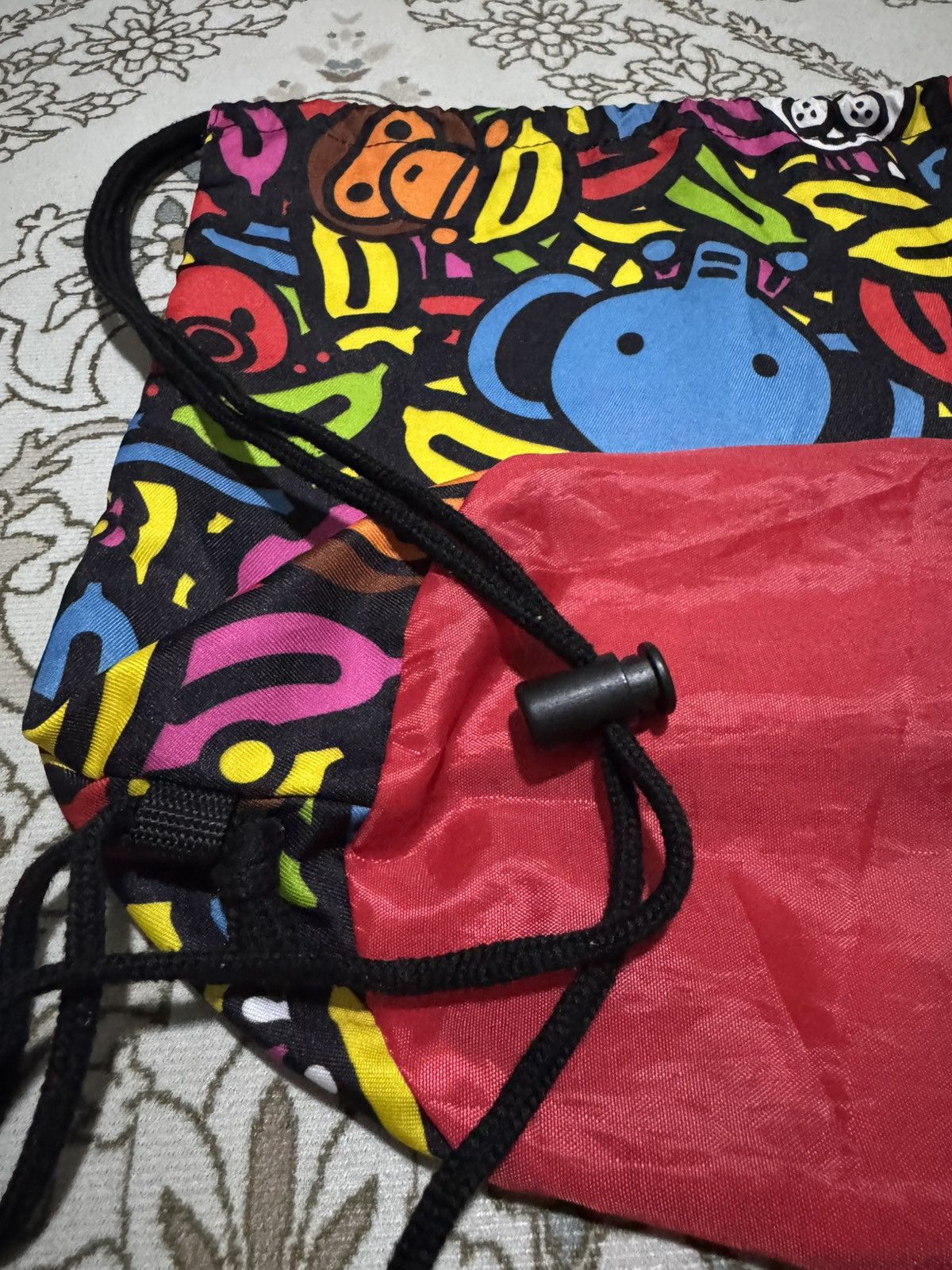 Bape Bape Baby Milo Multicolour Nylon Drawstring Bag Size ONE SIZE - 4 Thumbnail