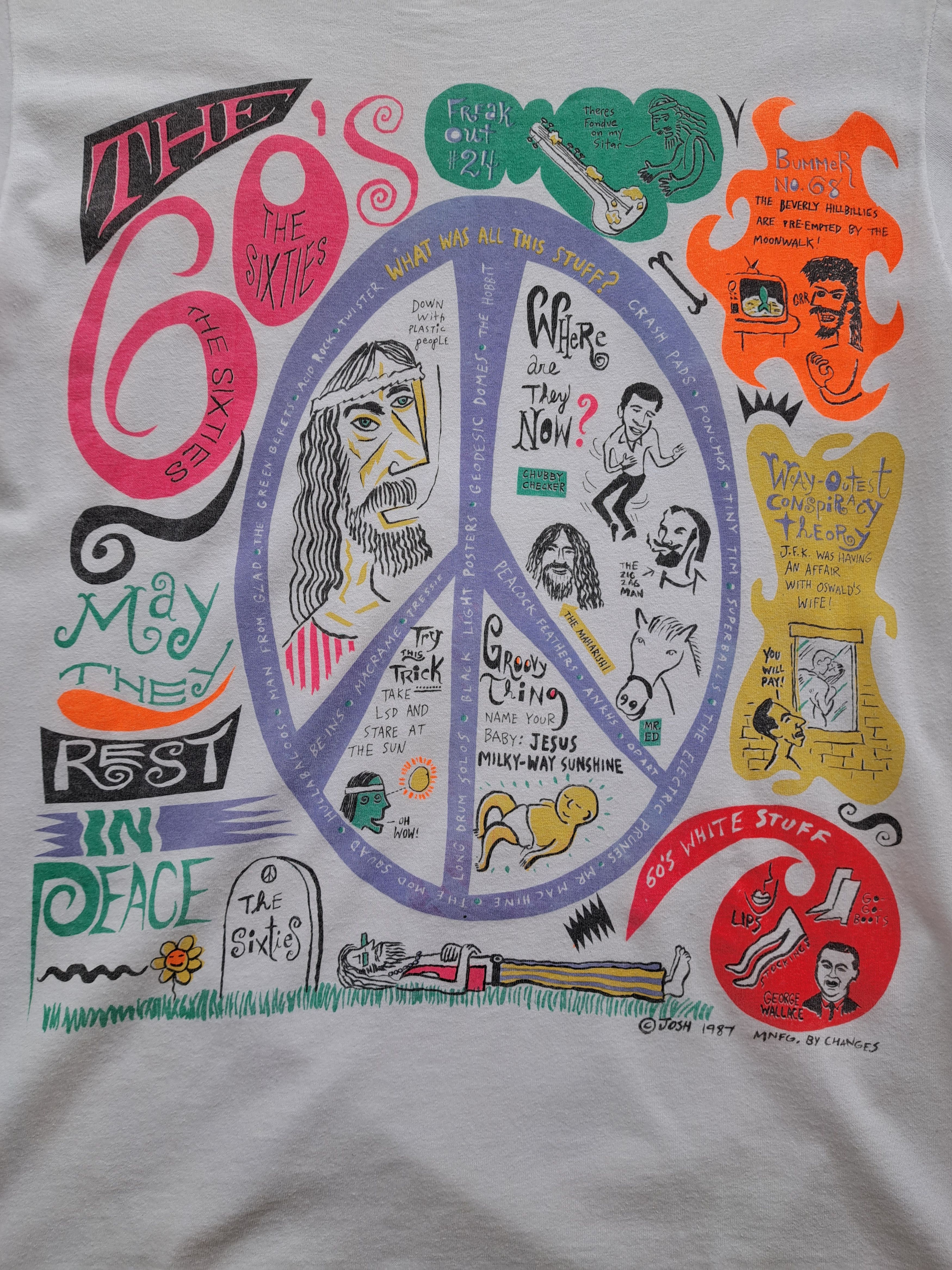 Vintage Vintage The Sixties Acid Rock 1987 Changes T-Shirt Size US L / EU 52-54 / 3 - 2 Thumbnail