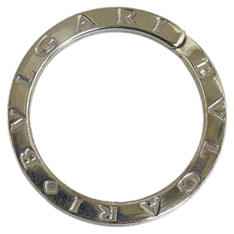 image of Bvlgari Logo Key Ring in Silver, Women's