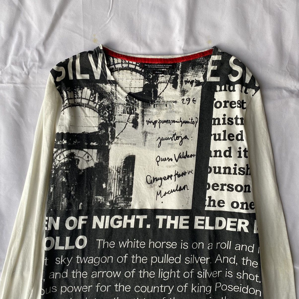 If Six Was Nine × Japanese Brand × Le Grande Bleu (L.G.B.) Japanese Poem Newspaper Long Sleeve Ifsix Lgb Style Size US M / EU 48-50 / 2 - 2 Thumbnail