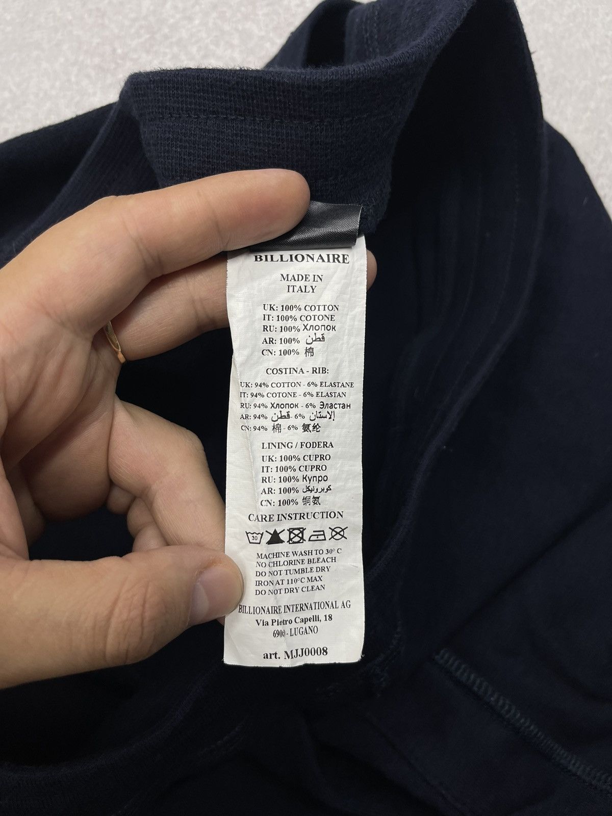 Billionaire Couture Billionaire Couture Sweatpants Navy Luxury Made in Italy Size US 32 / EU 48 - 13 Thumbnail