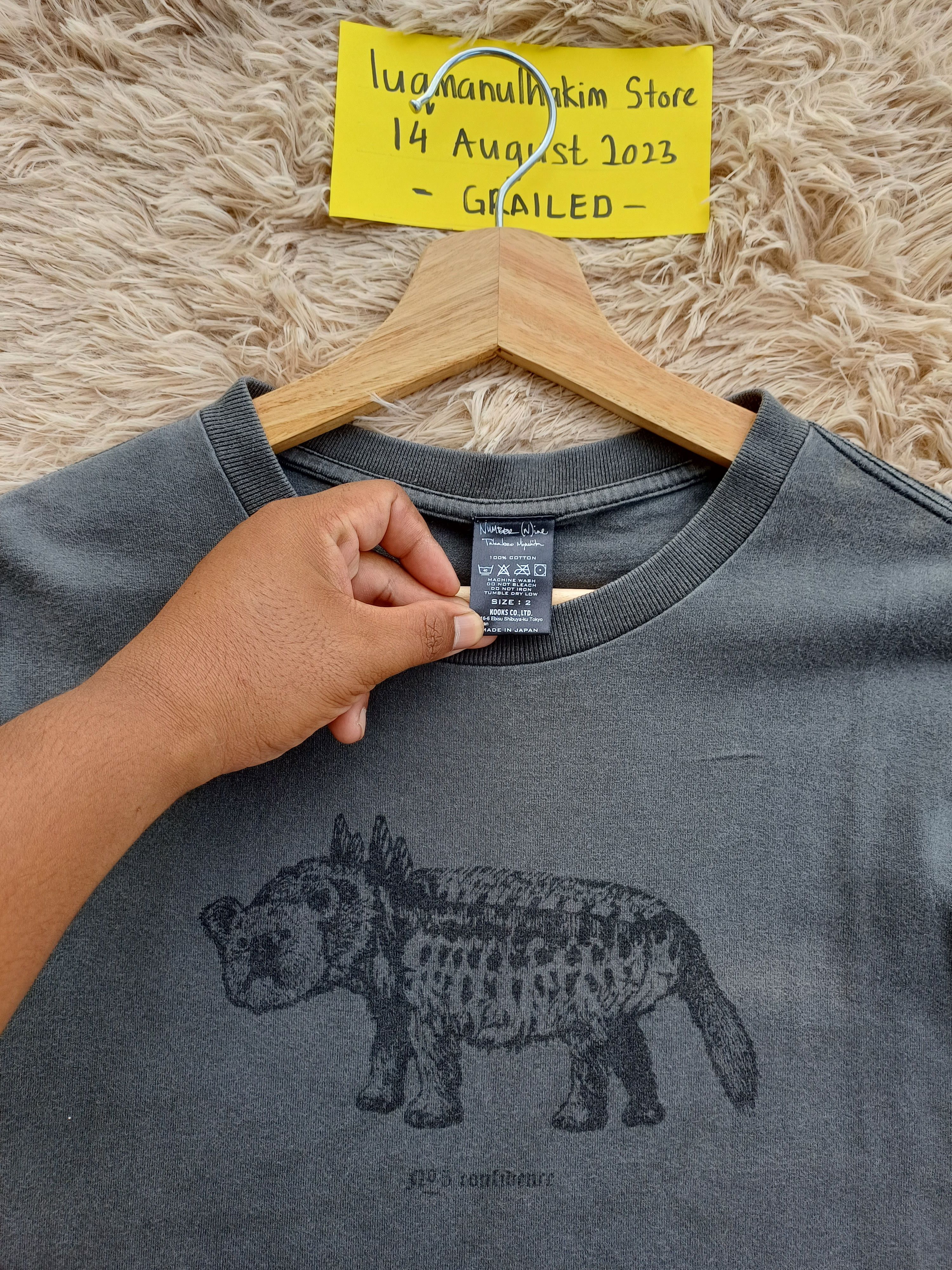 Number (N)ine RARE SS2006 Number (N)ine Skeleton Dinosaur Print T-shirt Size US S / EU 44-46 / 1 - 10 Thumbnail