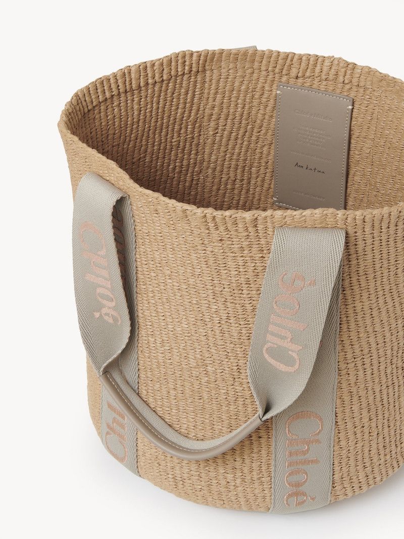 Chloe o1loc1c10226 Size: OS / Woody Basket Large Bag in Khaki Size ONE SIZE - 4 Thumbnail