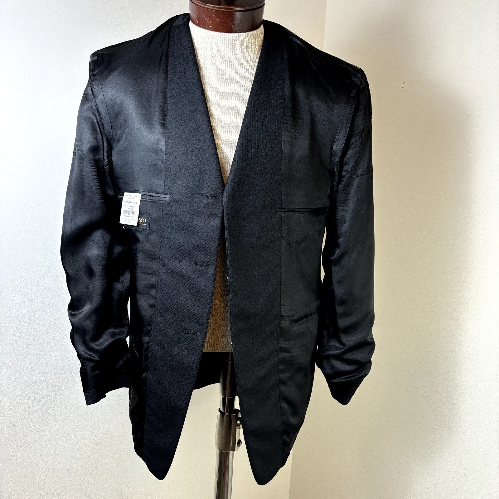 Other Ultimo Uomo NWOT Size 38R Men's Black Blazer Super 100's Woo Size 38R - 11 Thumbnail