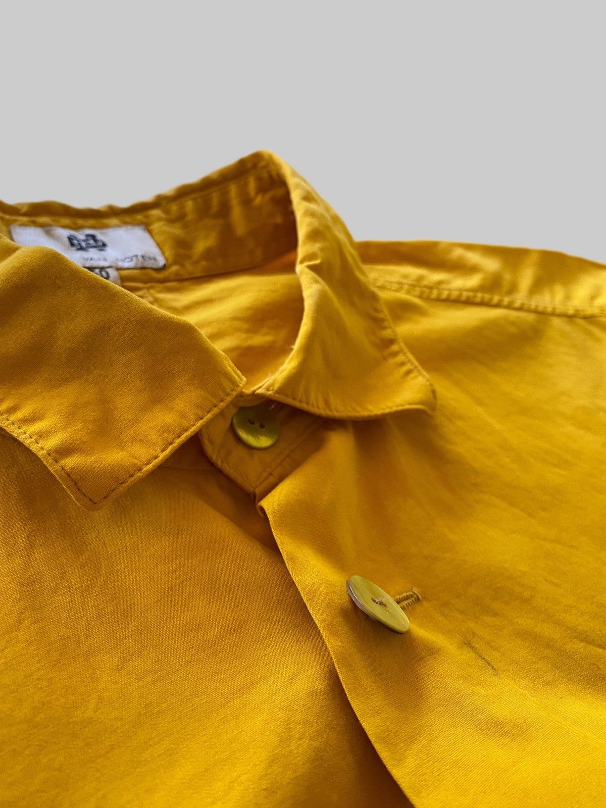 Dries Van Noten QUICK SALE❗️ Dries Van Noten Classic Mustard Oversized Shirt Size US L / EU 52-54 / 3 - 4 Thumbnail
