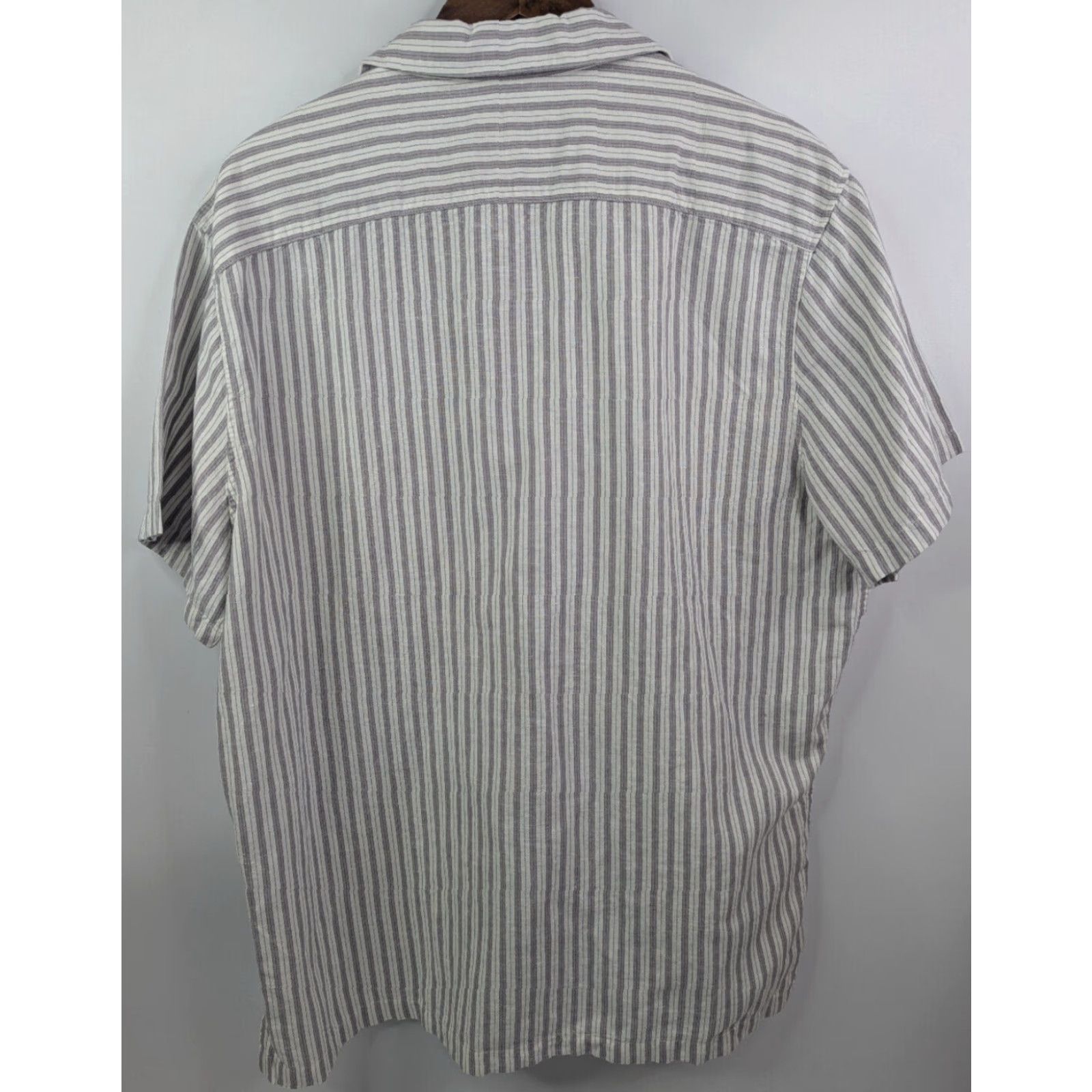 Abercrombie & Fitch Abercrombie Fitch Shirt Mens 2XL Linen Blend Striped Button-Up Summer Camp Outdoor Preppy Size US XXL / EU 58 / 5 - 2 Thumbnail