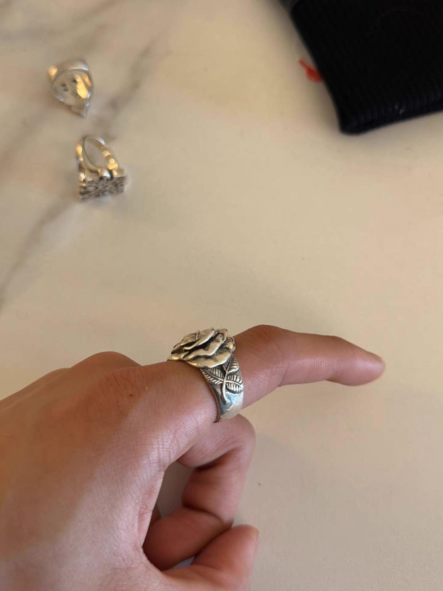 The Great Frog The Great Frog rose ring Q8 Size ONE SIZE - 2 Thumbnail