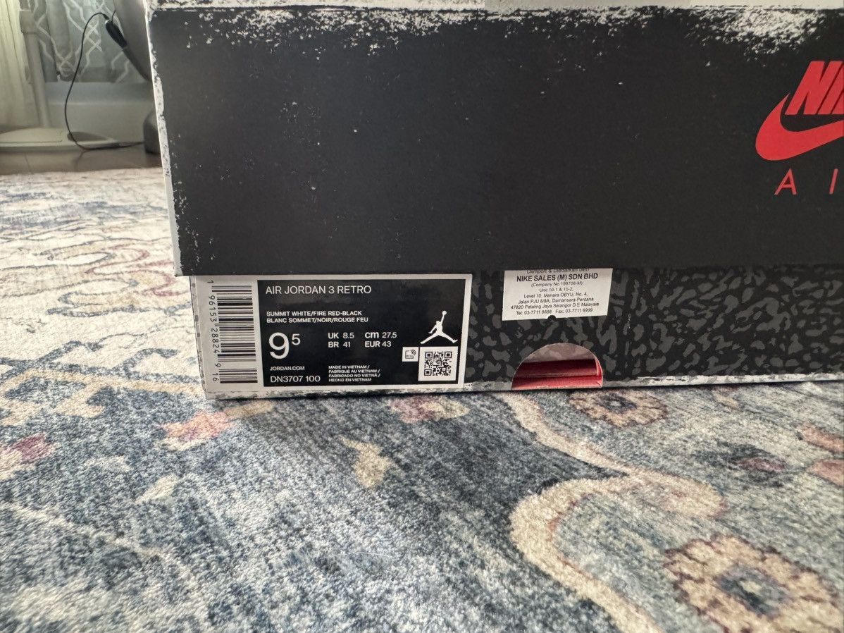 Jordan Brand Air Jordan 3 “White Cement” Reimagined Size US 9.5 / EU 42-43 - 8 Thumbnail