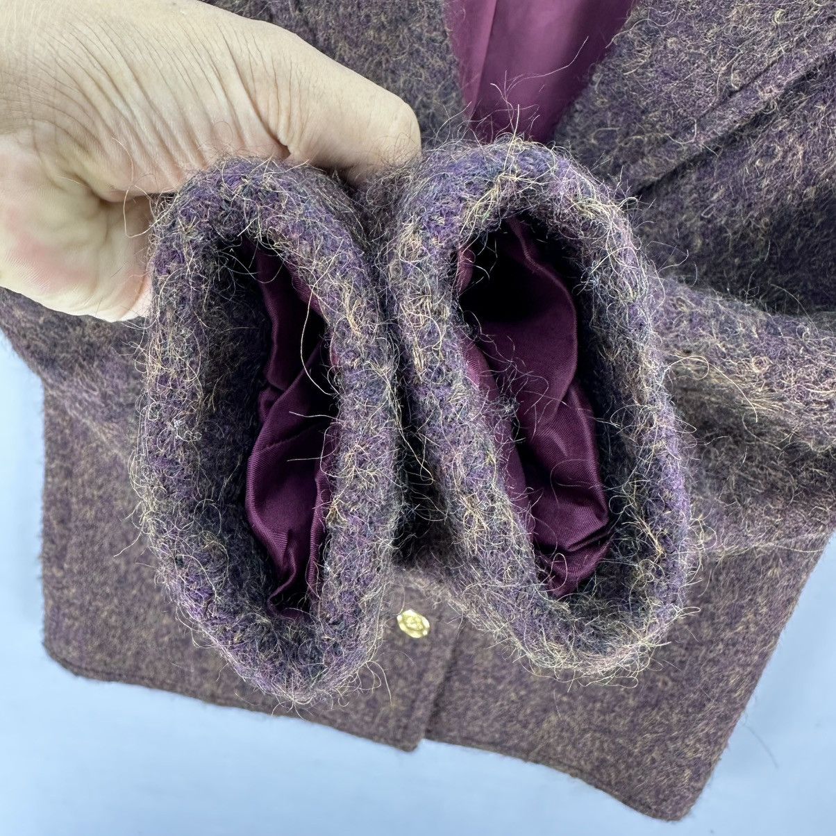 Vintage 80's Mohair Wool Jacket Special Custom Made