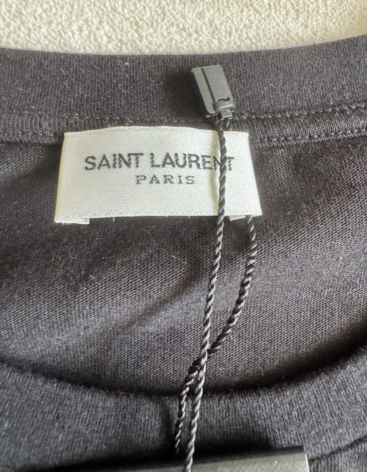 Saint Laurent Paris × Yves Saint Laurent Saint Laurent Back Letter T-shirt2412-Nextarrow Size US M / EU 48-50 / 2 - 3 Thumbnail
