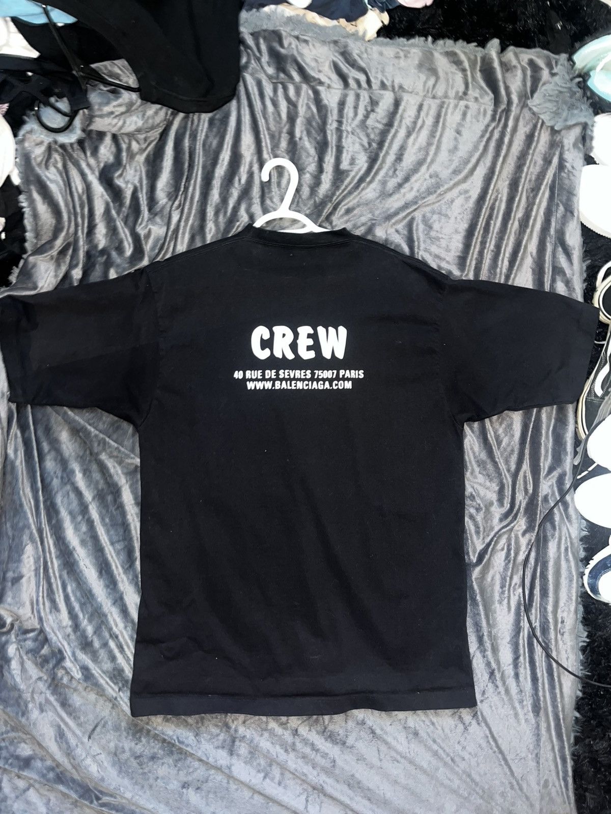 Balenciaga Balenciaga Crew Logo T-shirt Size US S / EU 44-46 / 1 - 2 Thumbnail