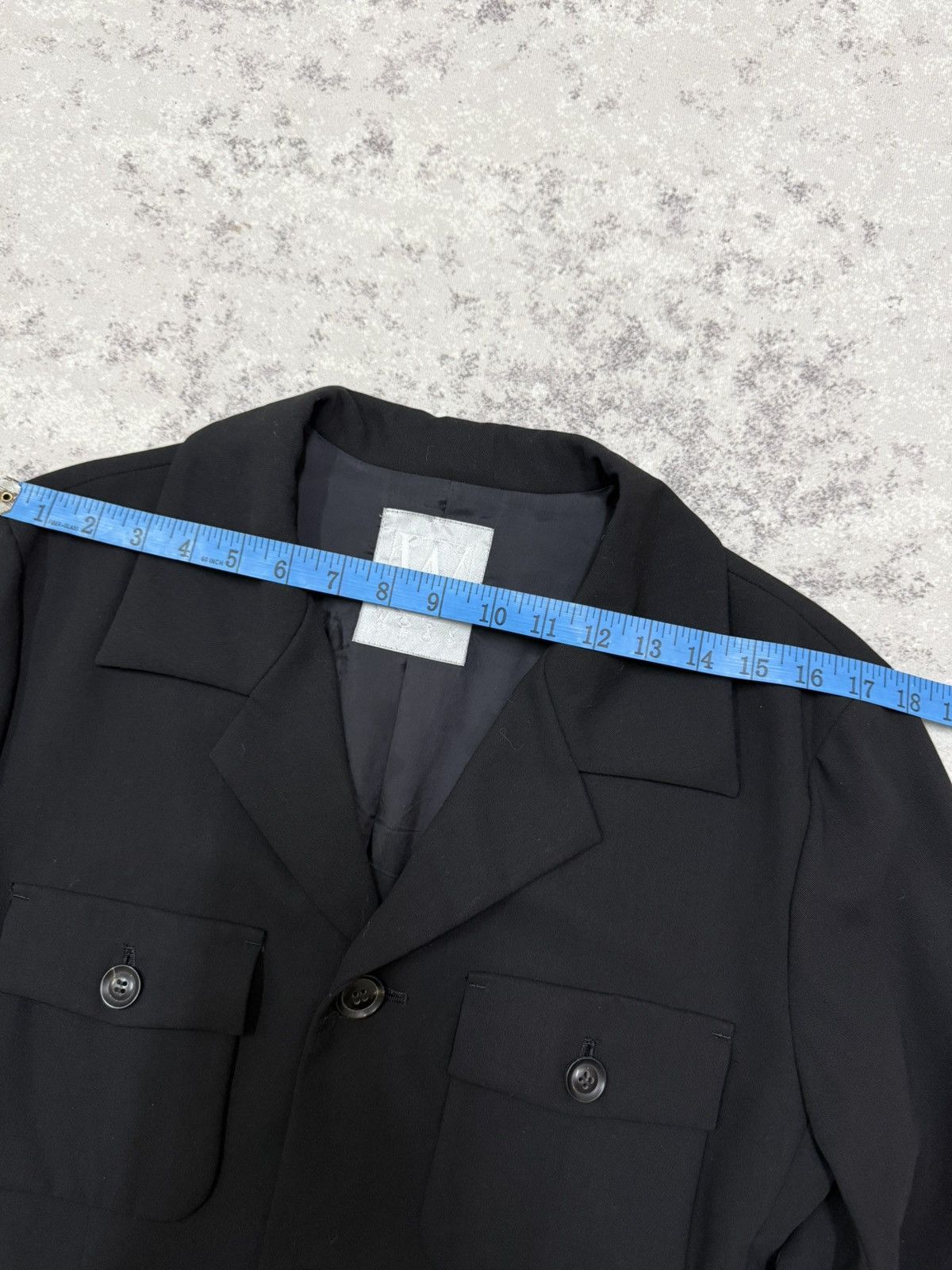 Yohji Yamamoto Yohji Yamamoto Workshop Flap Pocket Black Button Up Jacket Size US S / EU 44-46 / 1 - 18 Thumbnail