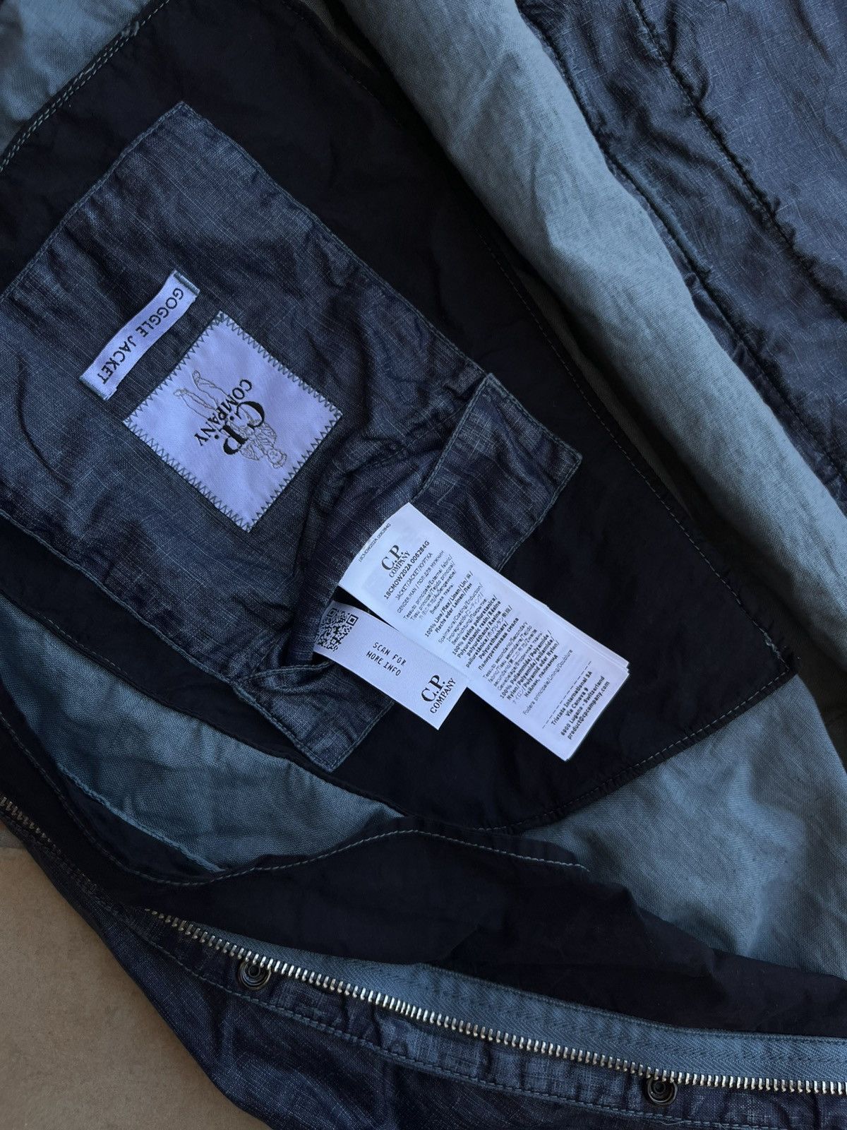 C.P. Company C.P. Company Lino Wax Goggle Jacket Size US M / EU 48-50 / 2 - 9 Thumbnail