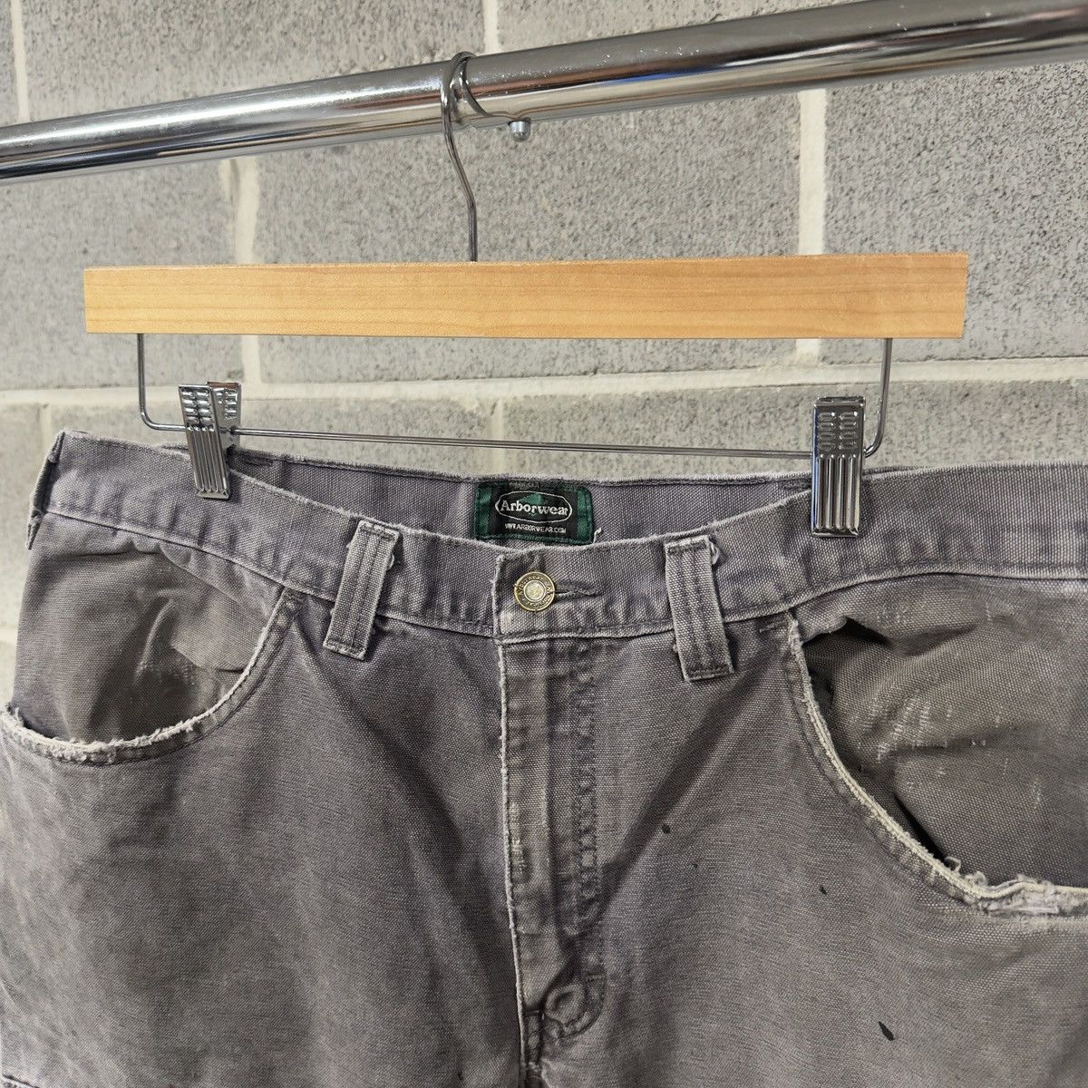 Vintage Thrashed Faded Distressed Arborwear Work Pants ERD Grunge Size US 34 / EU 50 - 3 Thumbnail