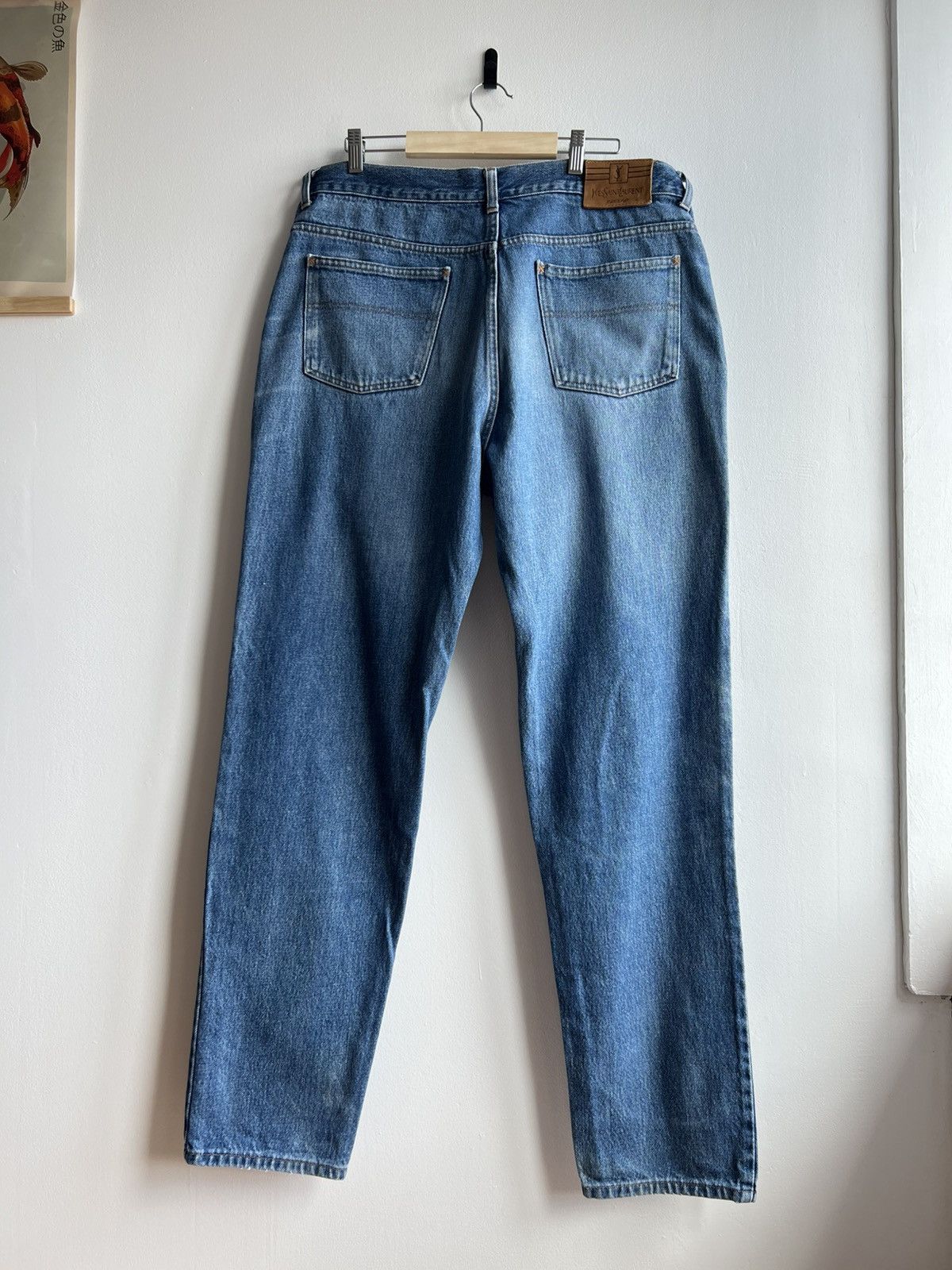 Yves Saint Laurent Vintage Yves Saint Laurent YSL Mens Blue Denim Jeans Pants Size US 38 / EU 54 - 1 Thumbnail