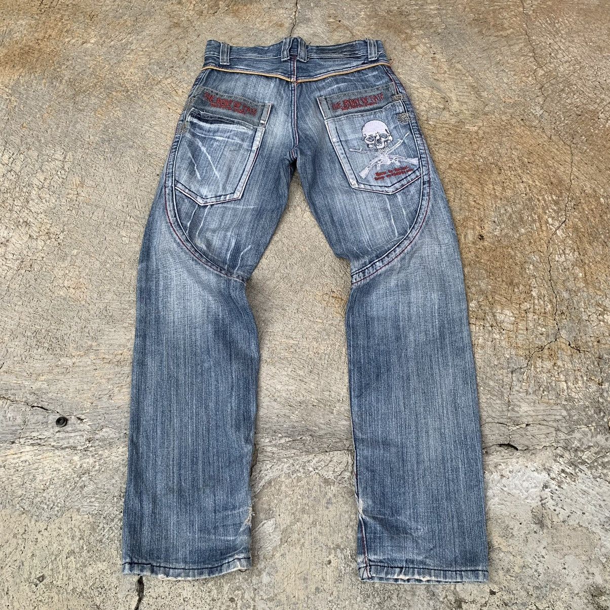 If Six Was Nine × Le Grande Bleu (L.G.B.) 2000s RD8K Skull Punk Distressed Denim Pant 🙌🏼 Size US 30 / EU 46 - 2 Thumbnail