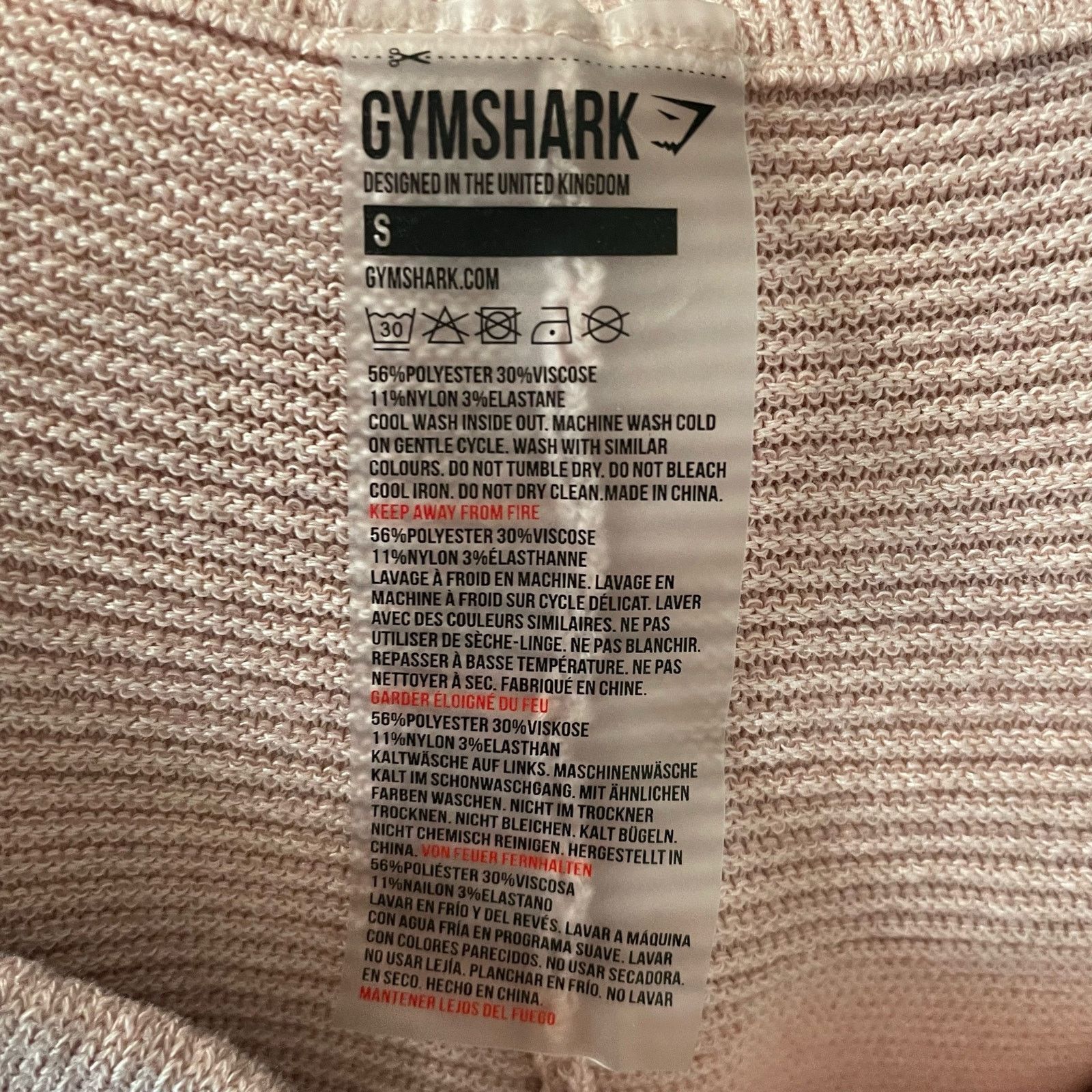 Gymshark Gymshark Pink Knit Joggers S Womens Comfy Athleisure Pull On Size 28" / US 6 / IT 42 - 6 Thumbnail