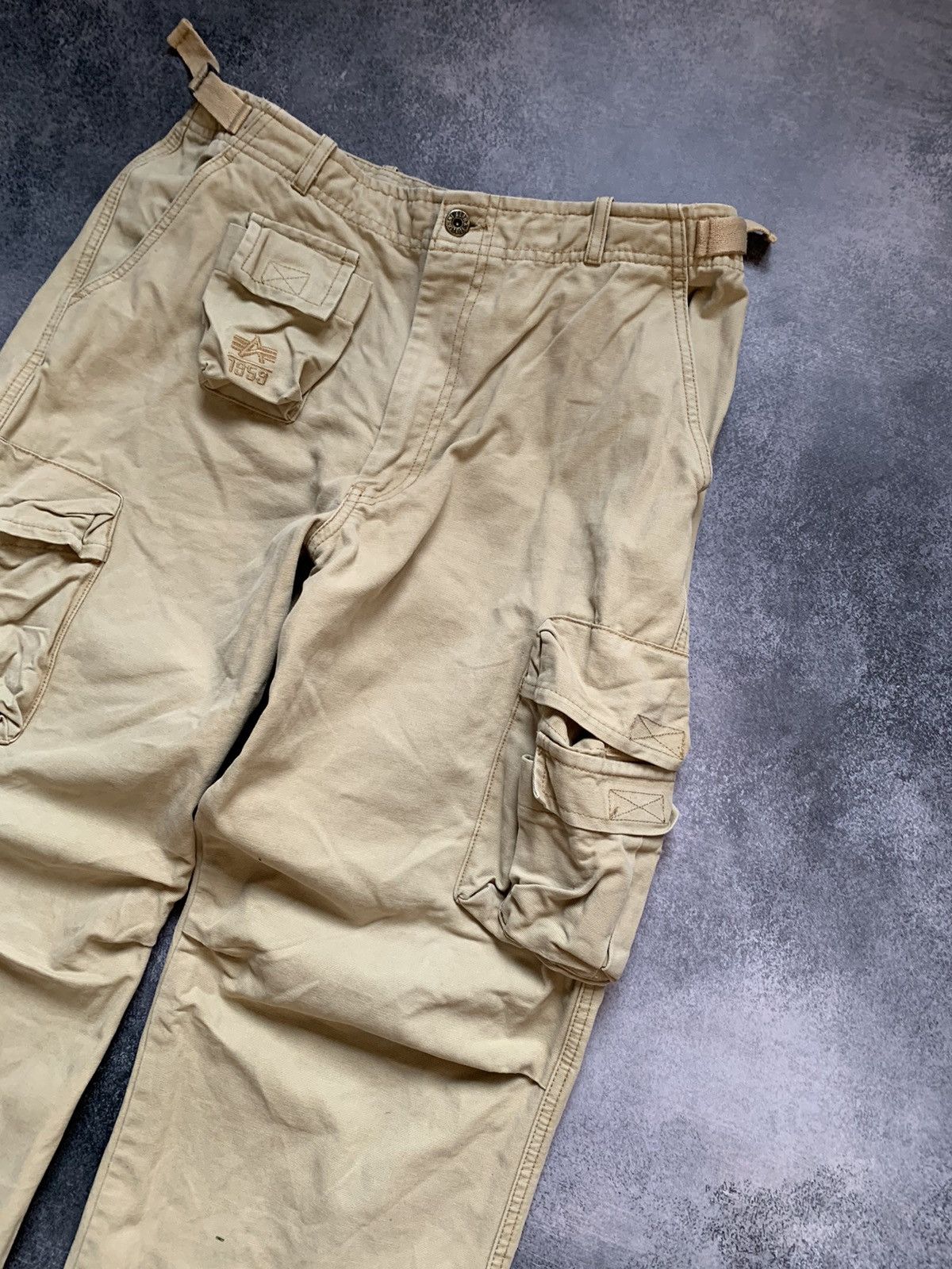 Alpha Industries × Vintage Alpha Industries vintage cargo pants y2k Size US 32 / EU 48 - 2 Thumbnail