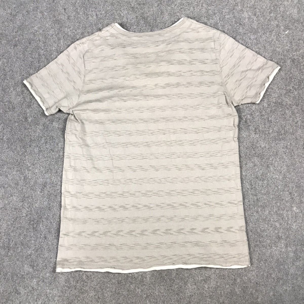 Beams Plus × Designer × Japanese Brand BEAMS STRIPED DESIGN DOUBLE TSHIRT STYLE Size US M / EU 48-50 / 2 - 5 Thumbnail