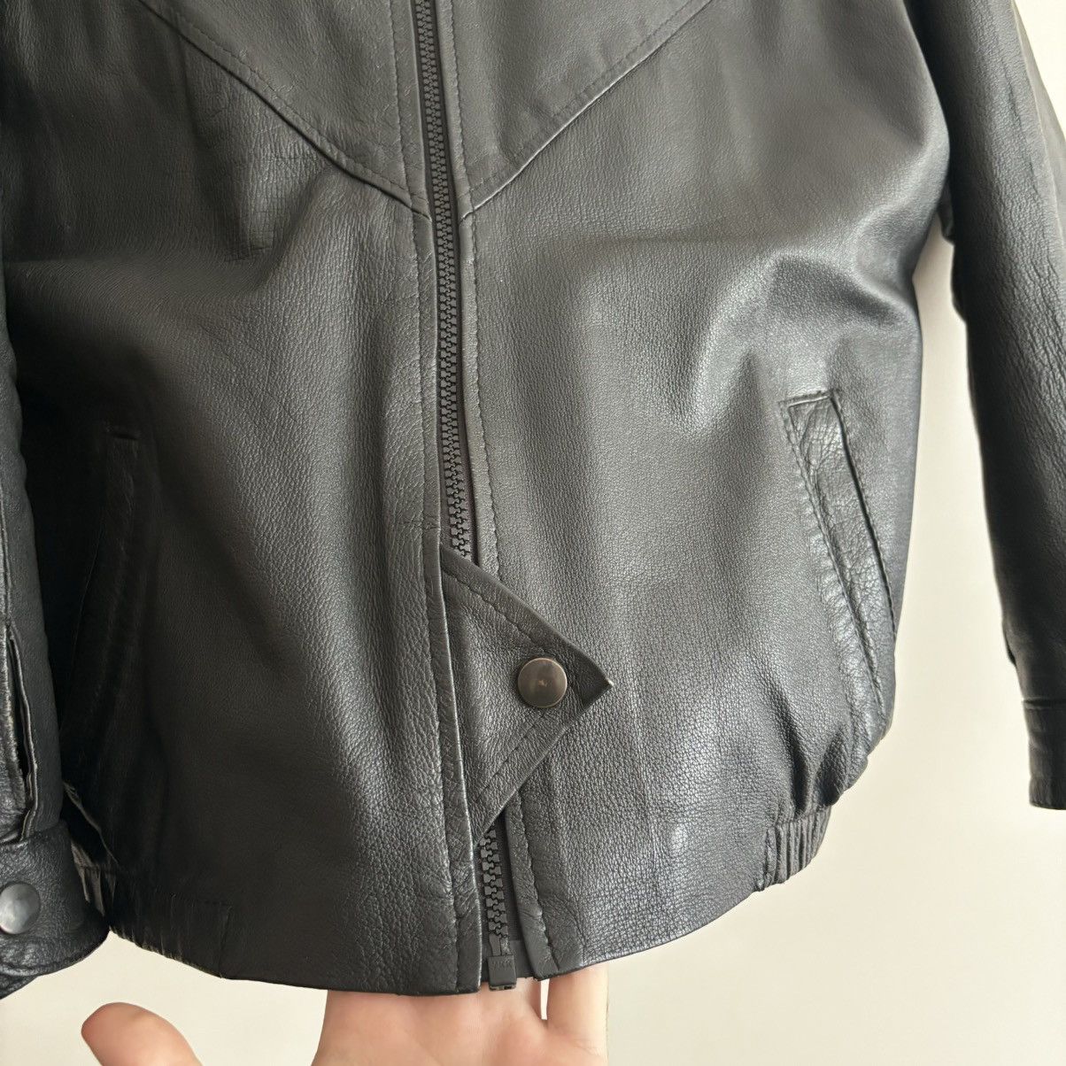 Hysteric Glamour × Vintage Vintage Avant-Garde Leather Jacket Size L / US 10 / IT 46 - 3 Thumbnail
