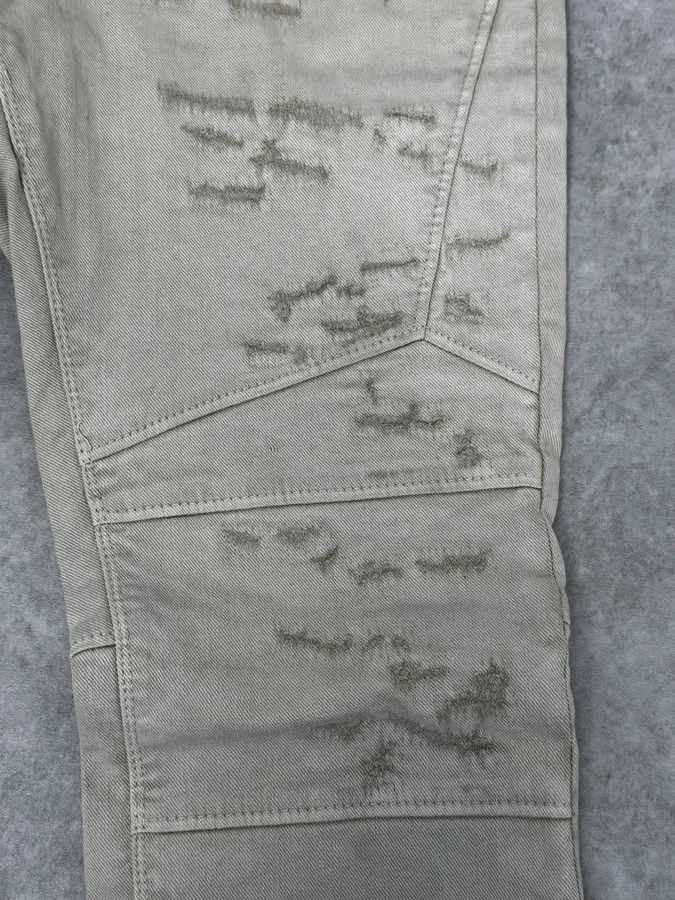 Just Cavalli AW2016 Cavalli Beige Slim Distressed Pants Size US 32 / EU 48 - 8 Thumbnail