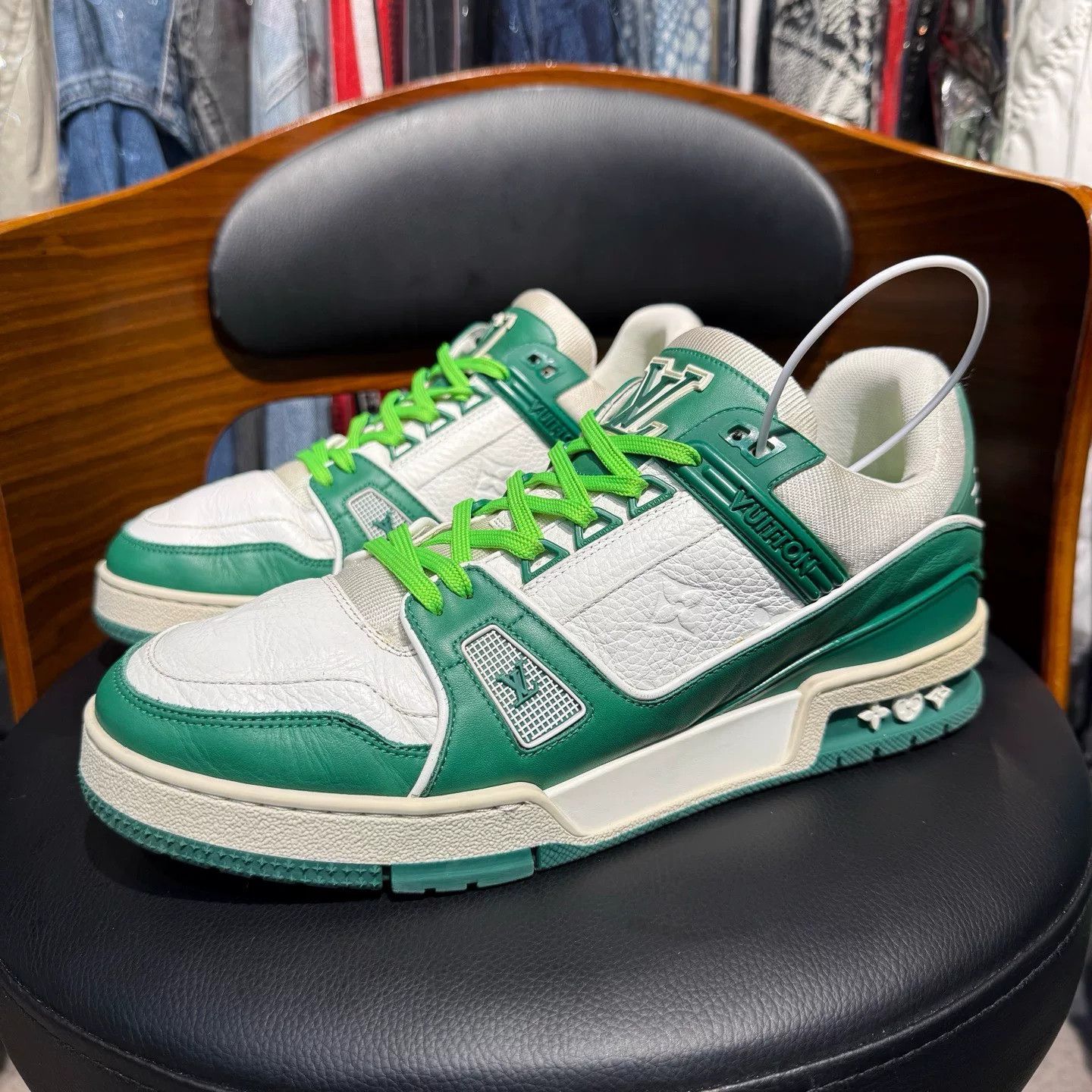 Louis Vuitton Louis Vuitton Training Green Lowtop Sneakers 41 Men Size US 8.5 / EU 41-42 - 1 Thumbnail